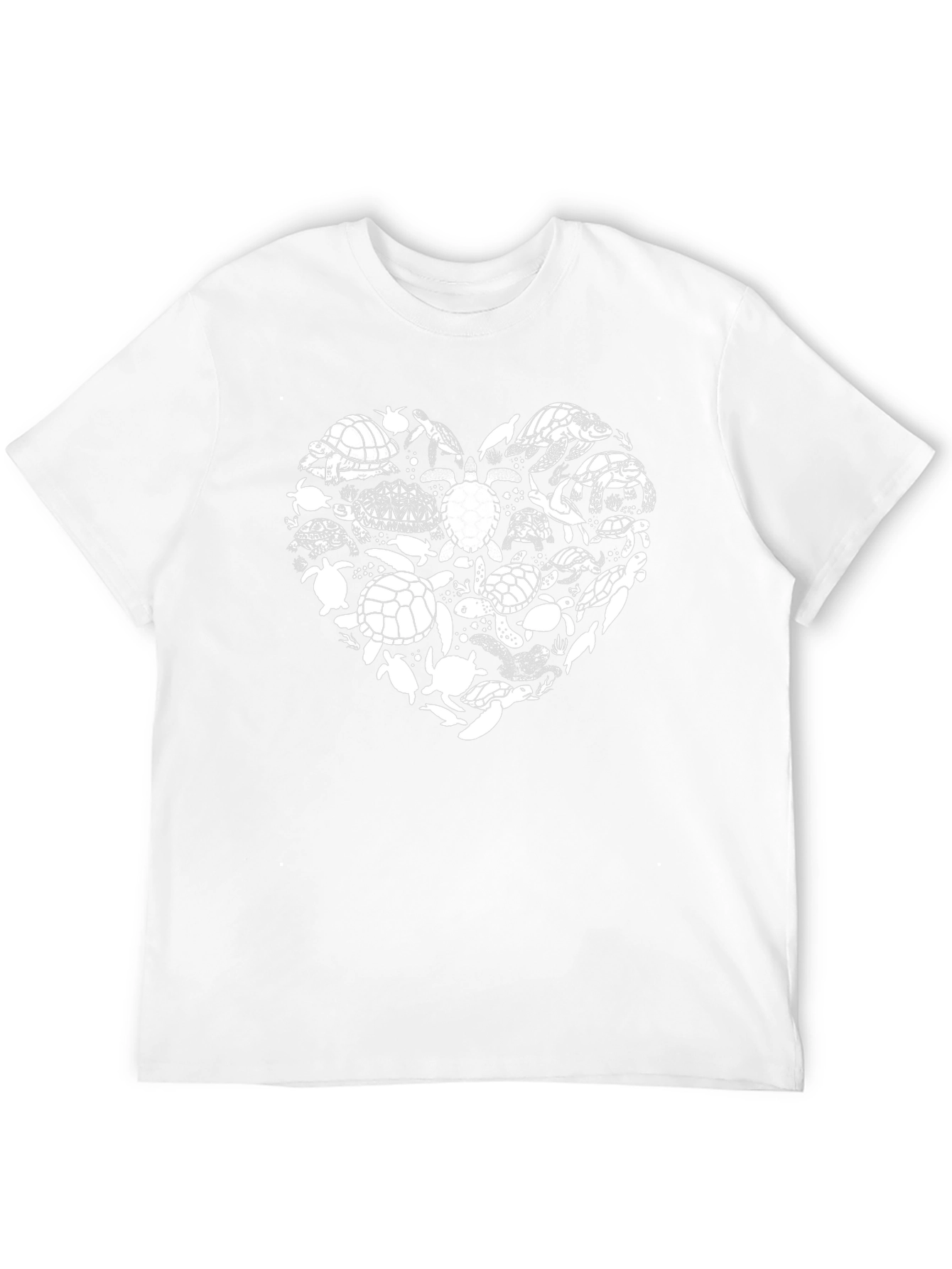 Heart of Turtles Graphic Tee - Black