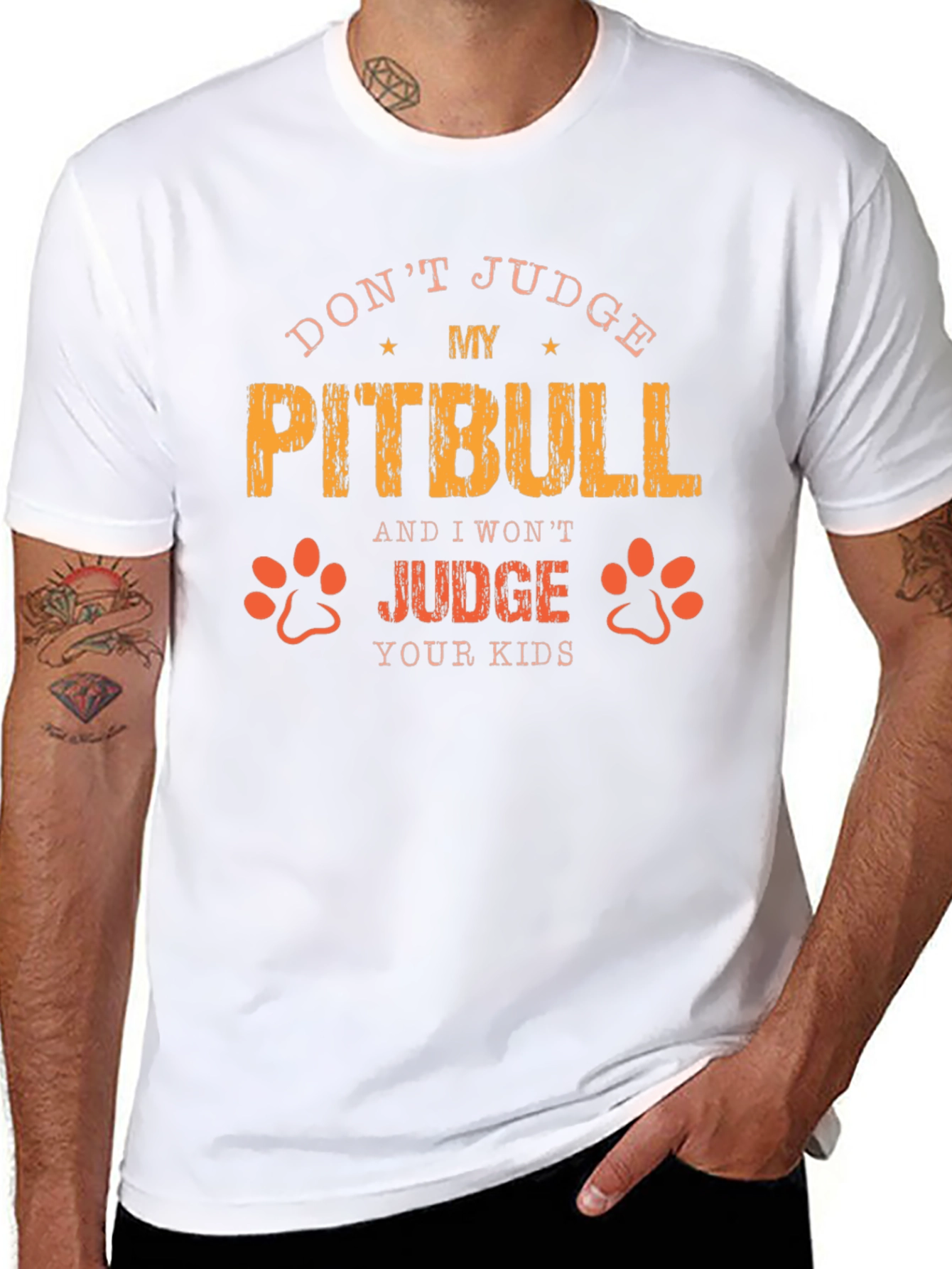 Dont Judge My Pitbull Graphic Tee