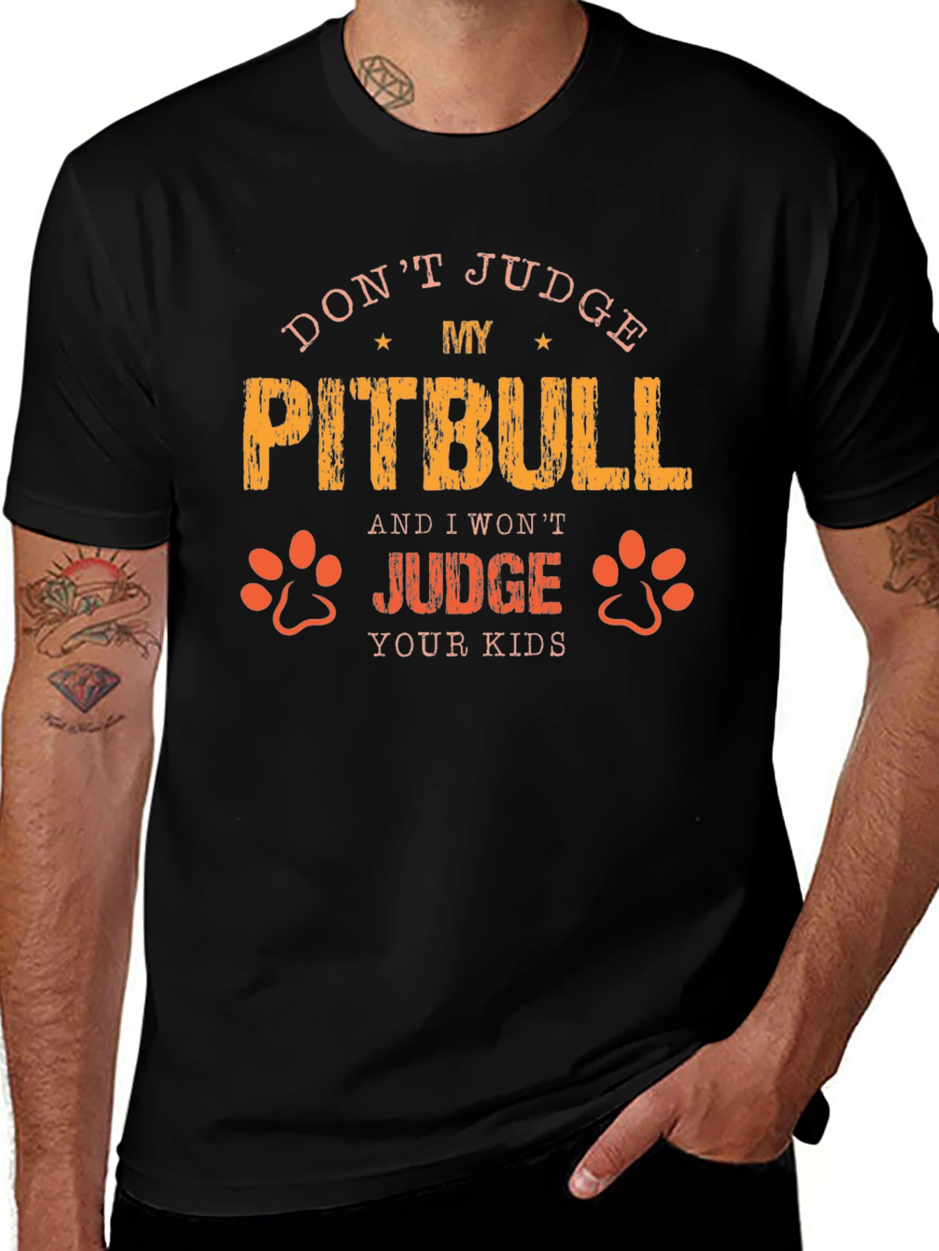 Dont Judge My Pitbull Graphic Tee