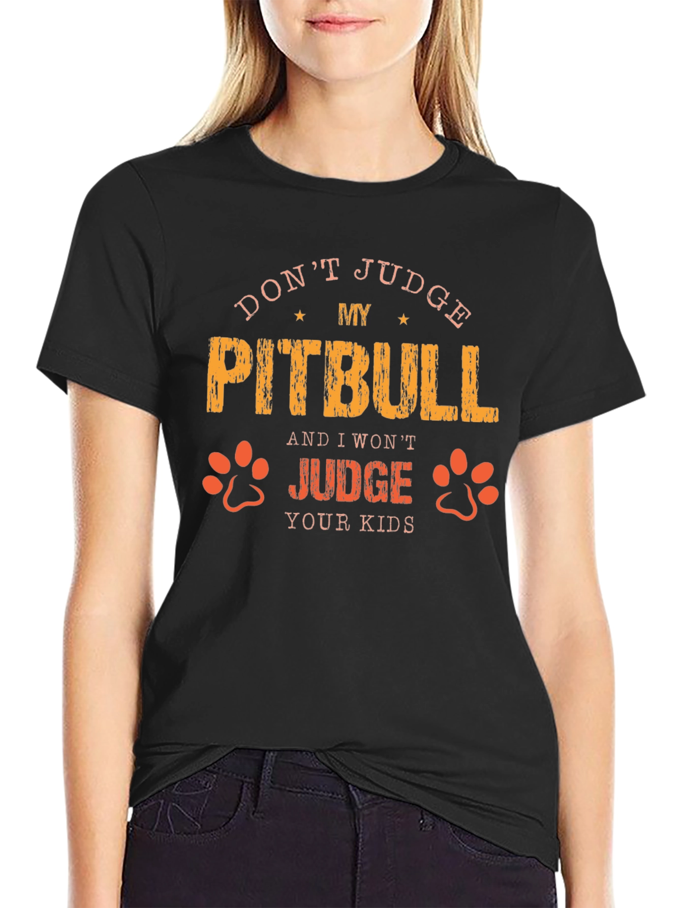 Dont Judge My Pitbull Graphic Tee