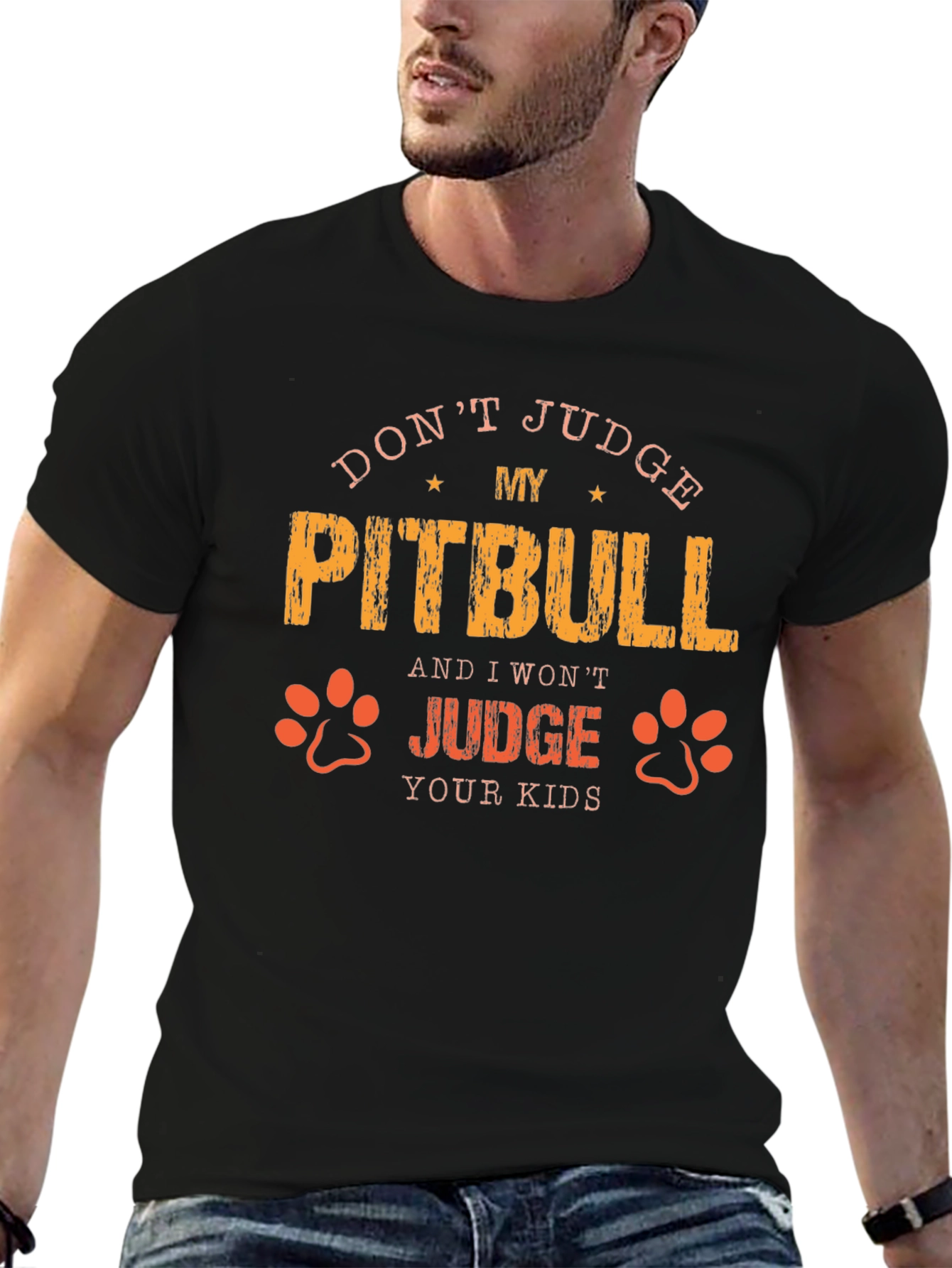 Dont Judge My Pitbull Graphic Tee