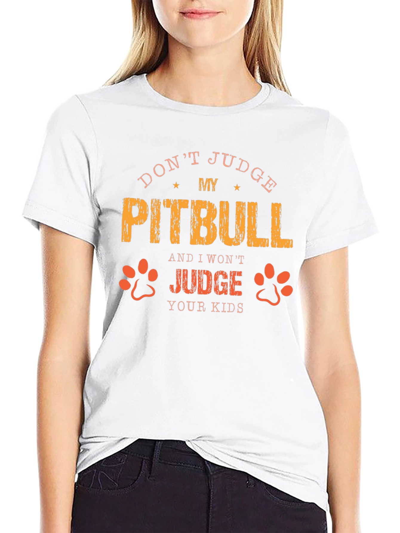 Dont Judge My Pitbull Graphic Tee