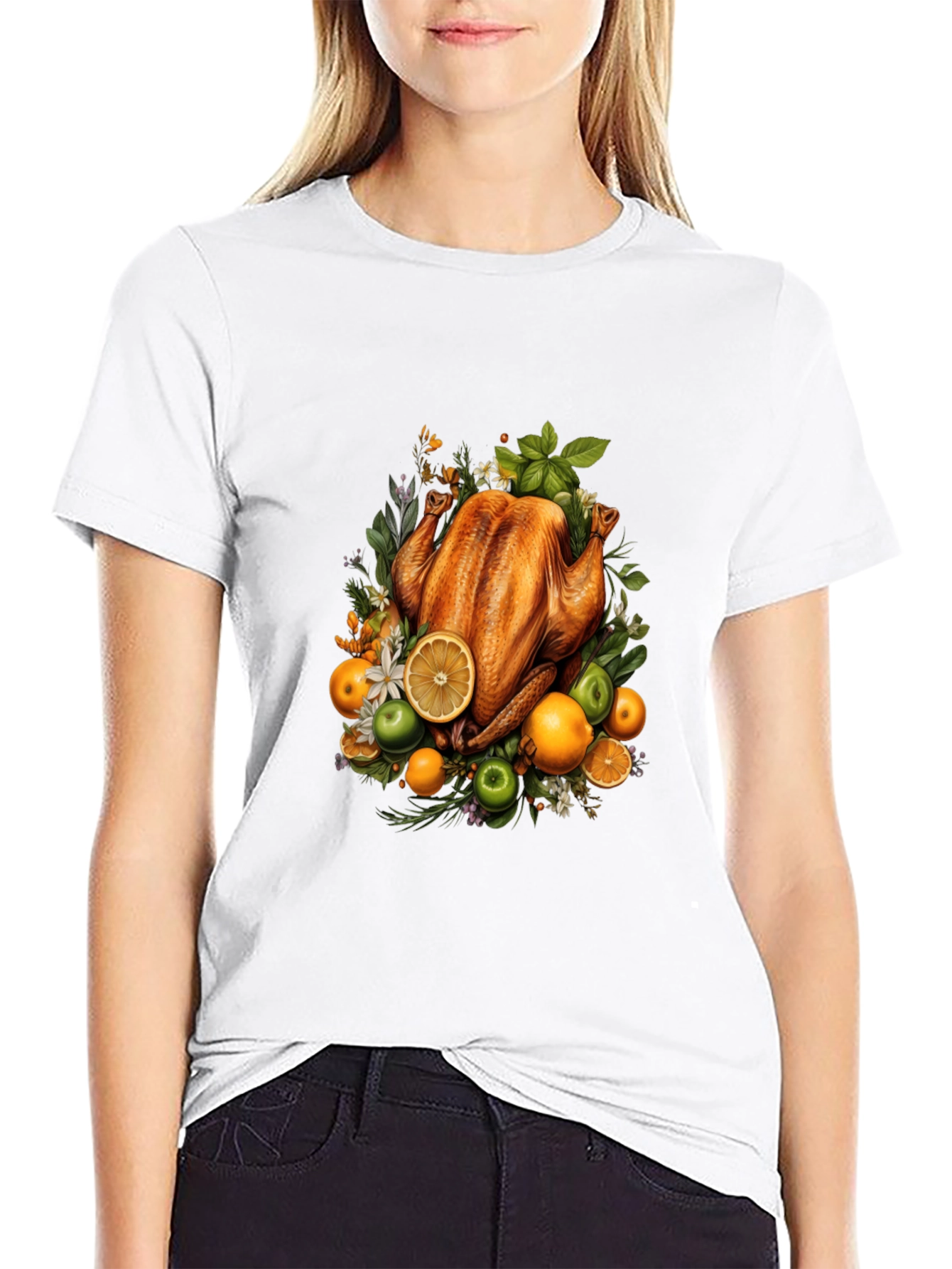 Thanksgiving Feast Graphic Tee - Festive Holiday Apparel