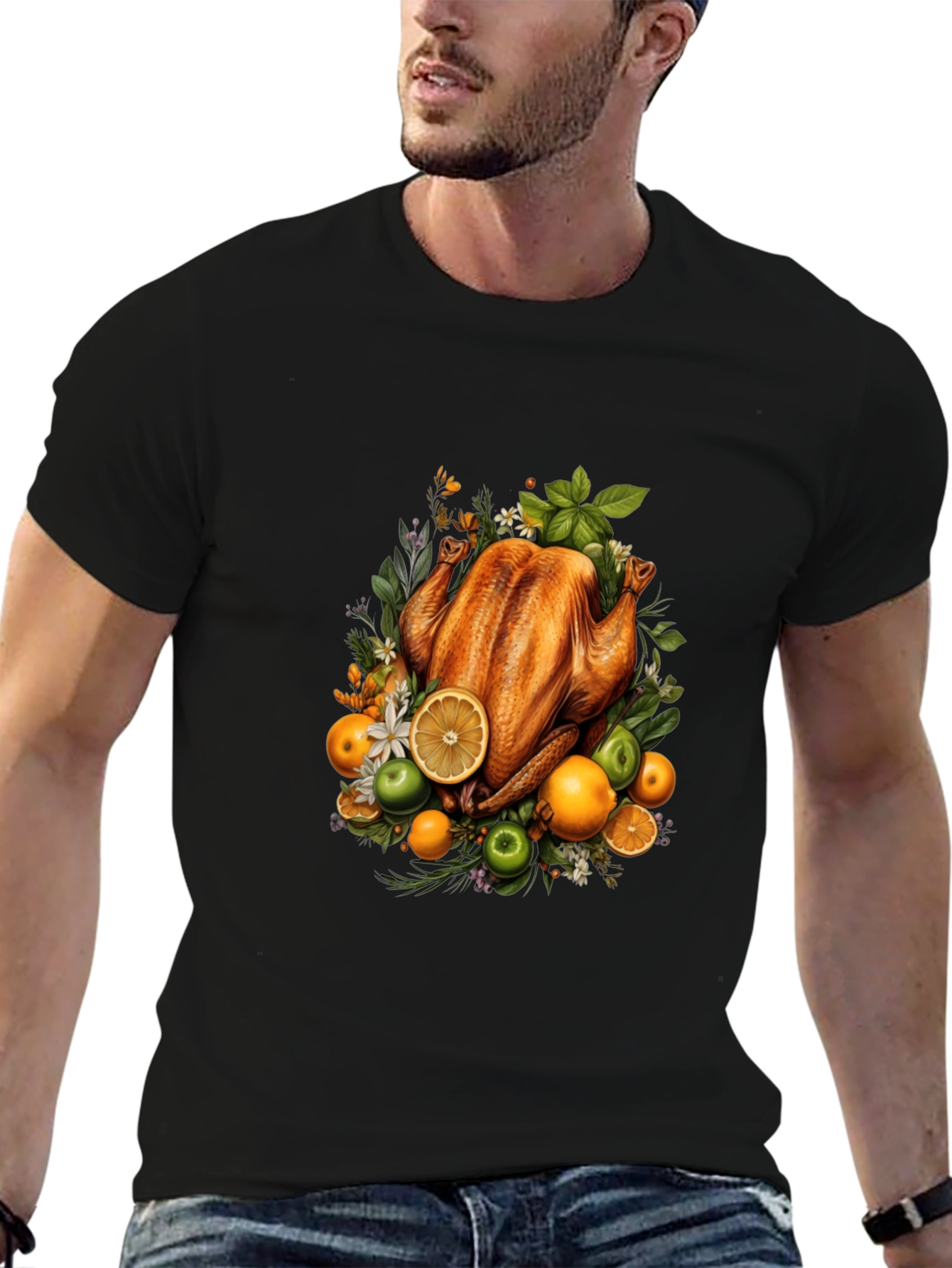 Thanksgiving Feast Graphic Tee - Festive Holiday Apparel