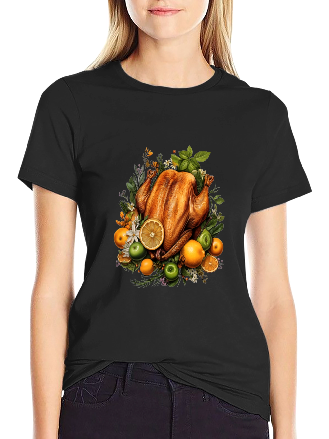 Thanksgiving Feast Graphic Tee - Festive Holiday Apparel