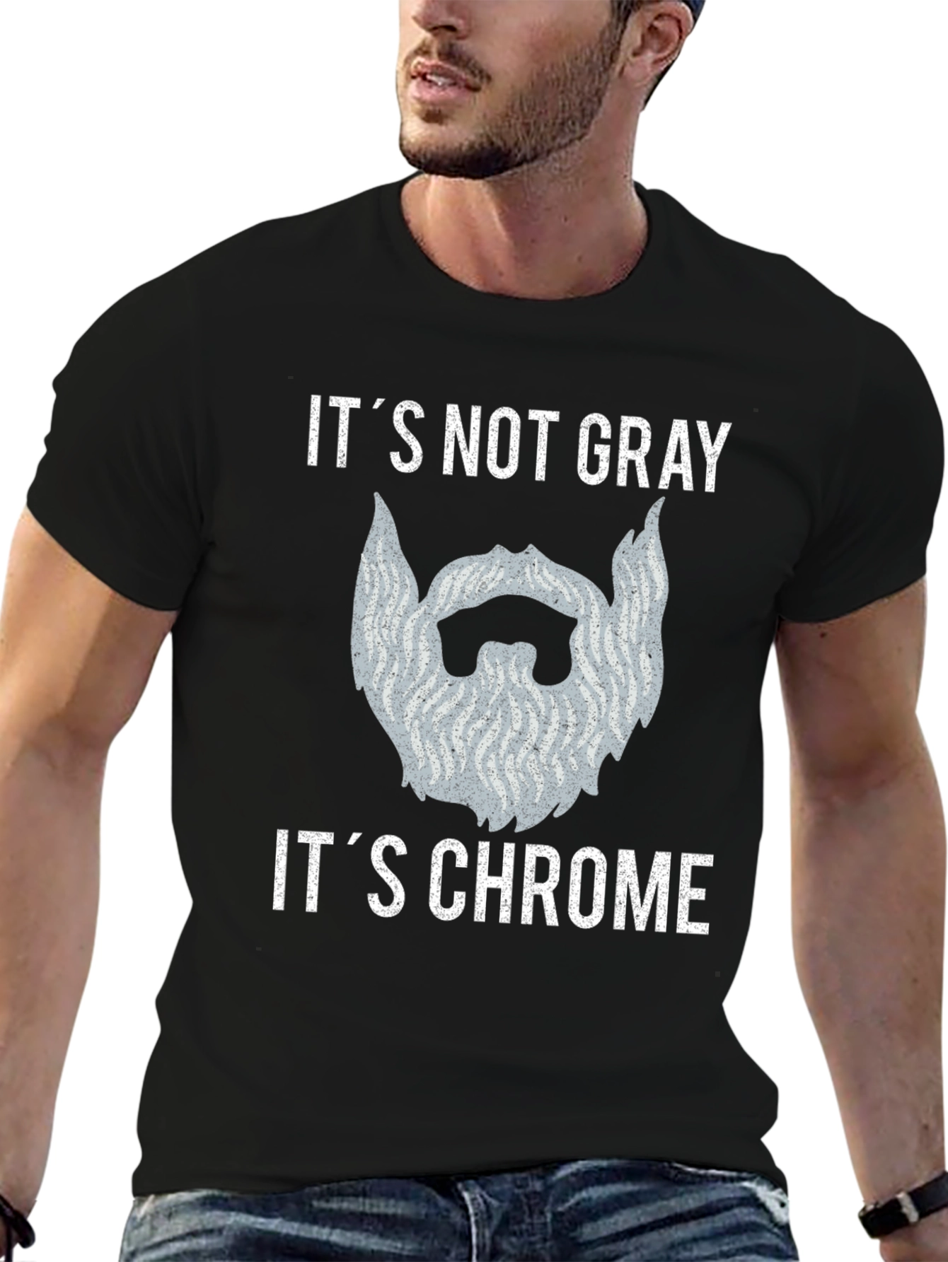 Its Not Gray Its Chrome Graphic T-Shirt