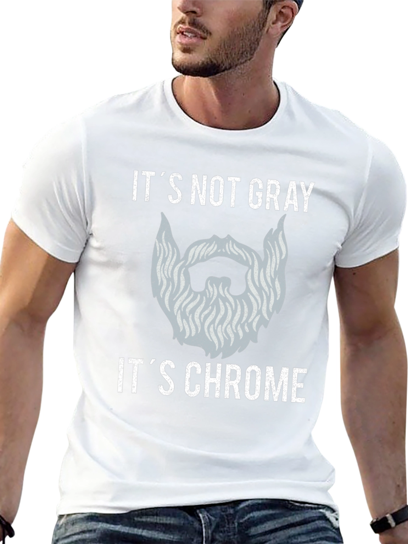 Its Not Gray Its Chrome Graphic T-Shirt