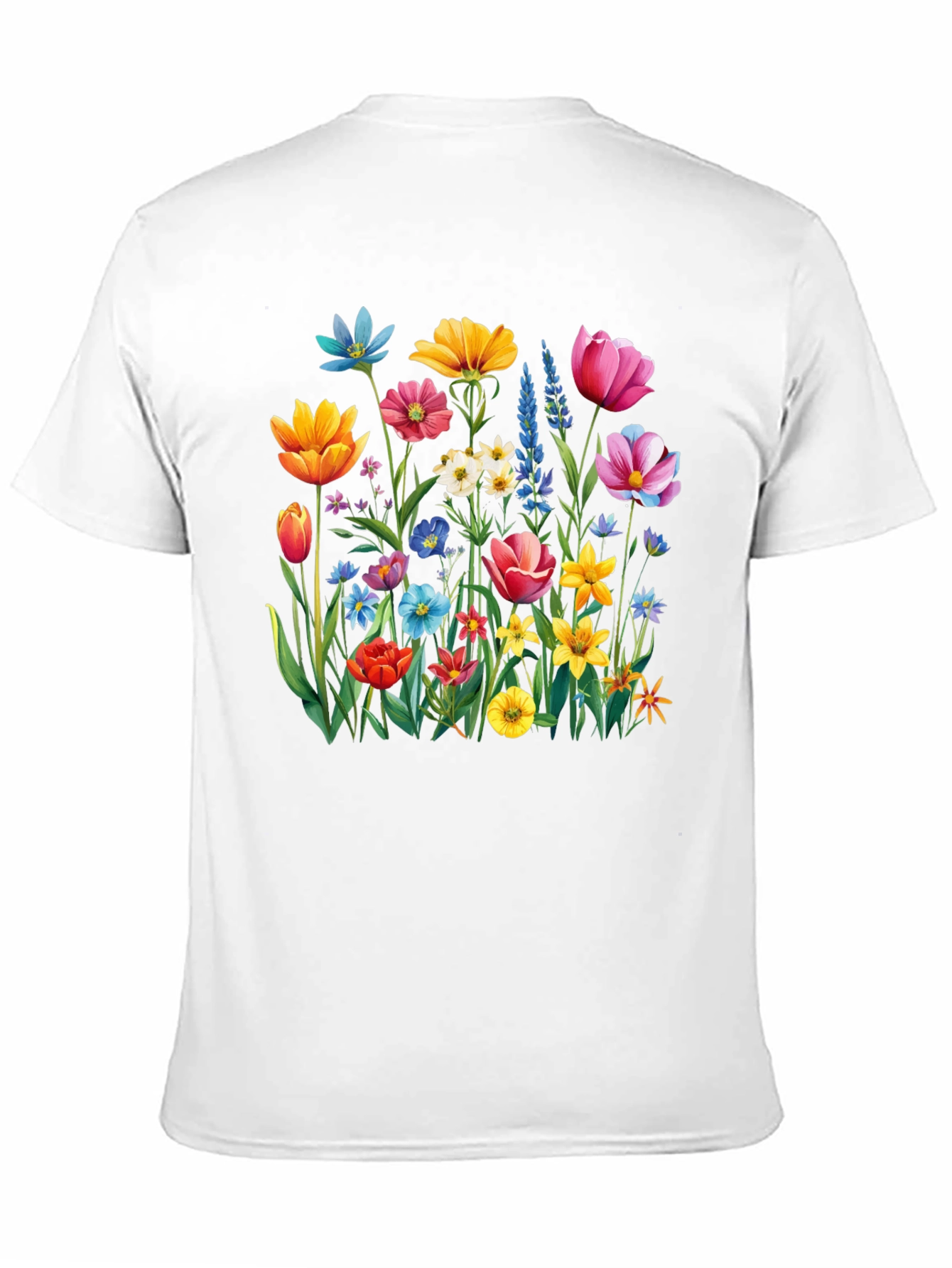 Floral Print Crew Neck T-Shirt