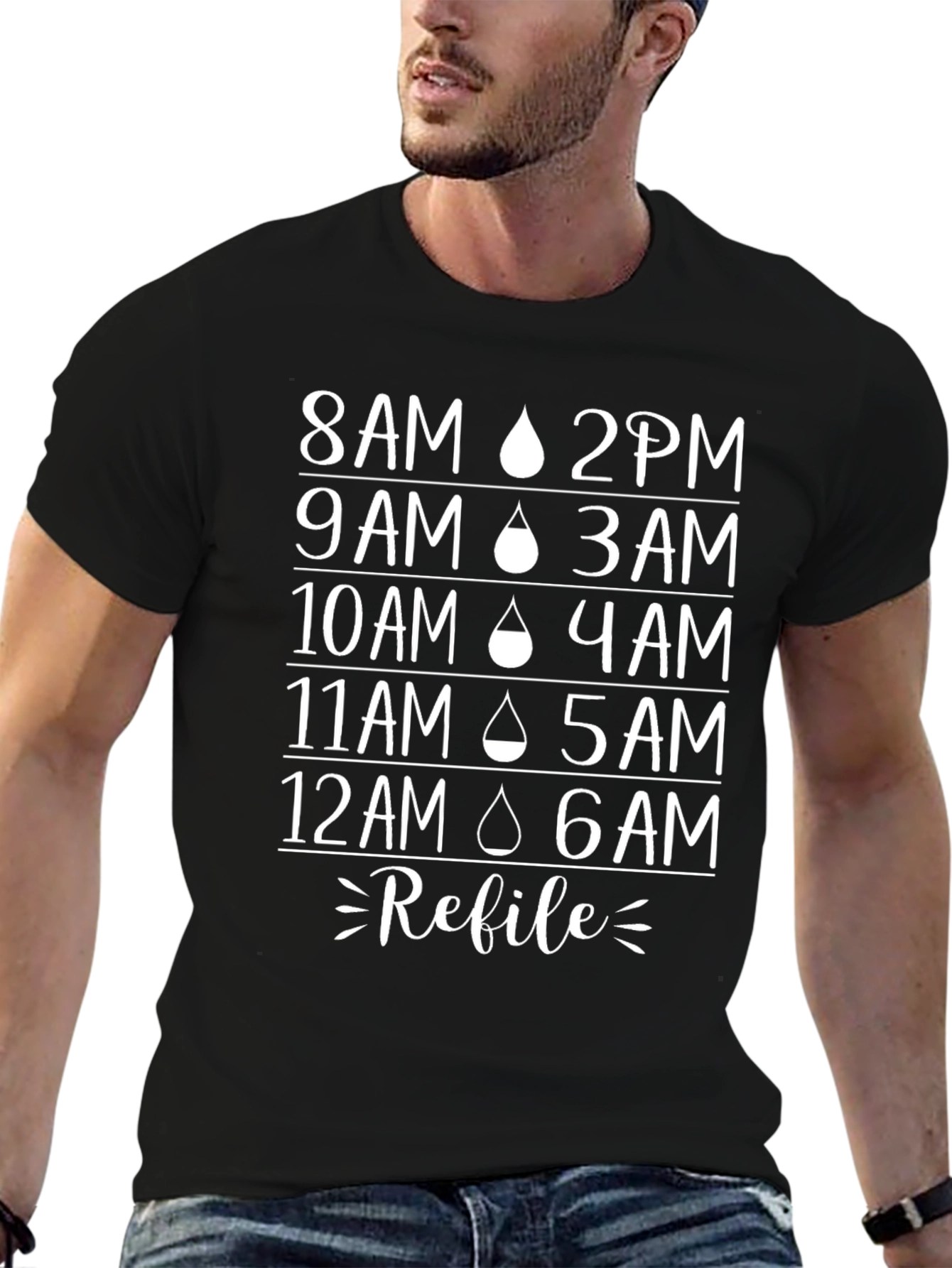 Hydrate Reminder Tee - Refill Schedule