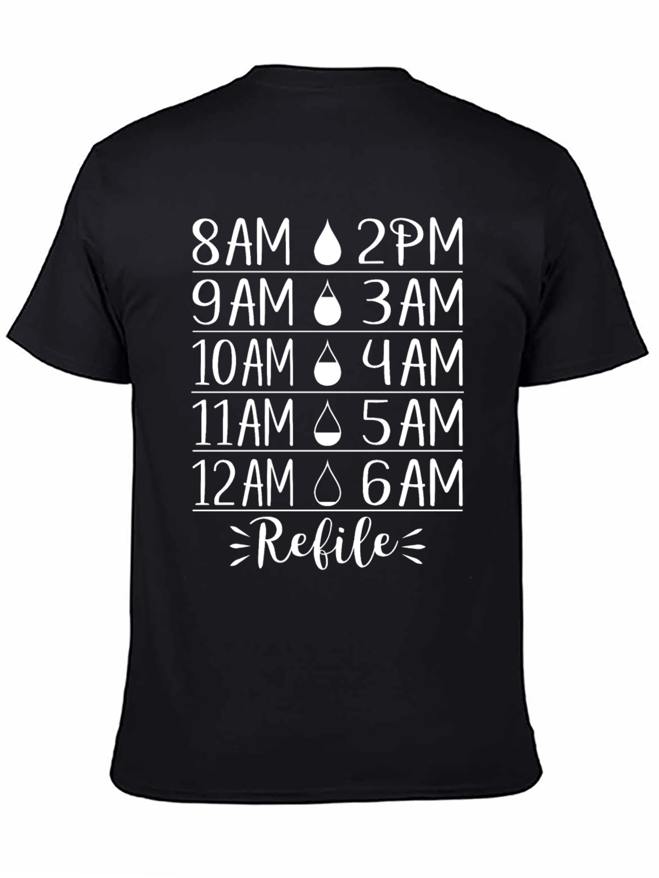 Hydrate Reminder Tee - Refill Schedule