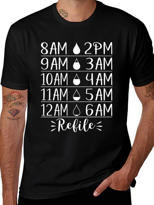 Hydrate Reminder Tee - Refill Schedule