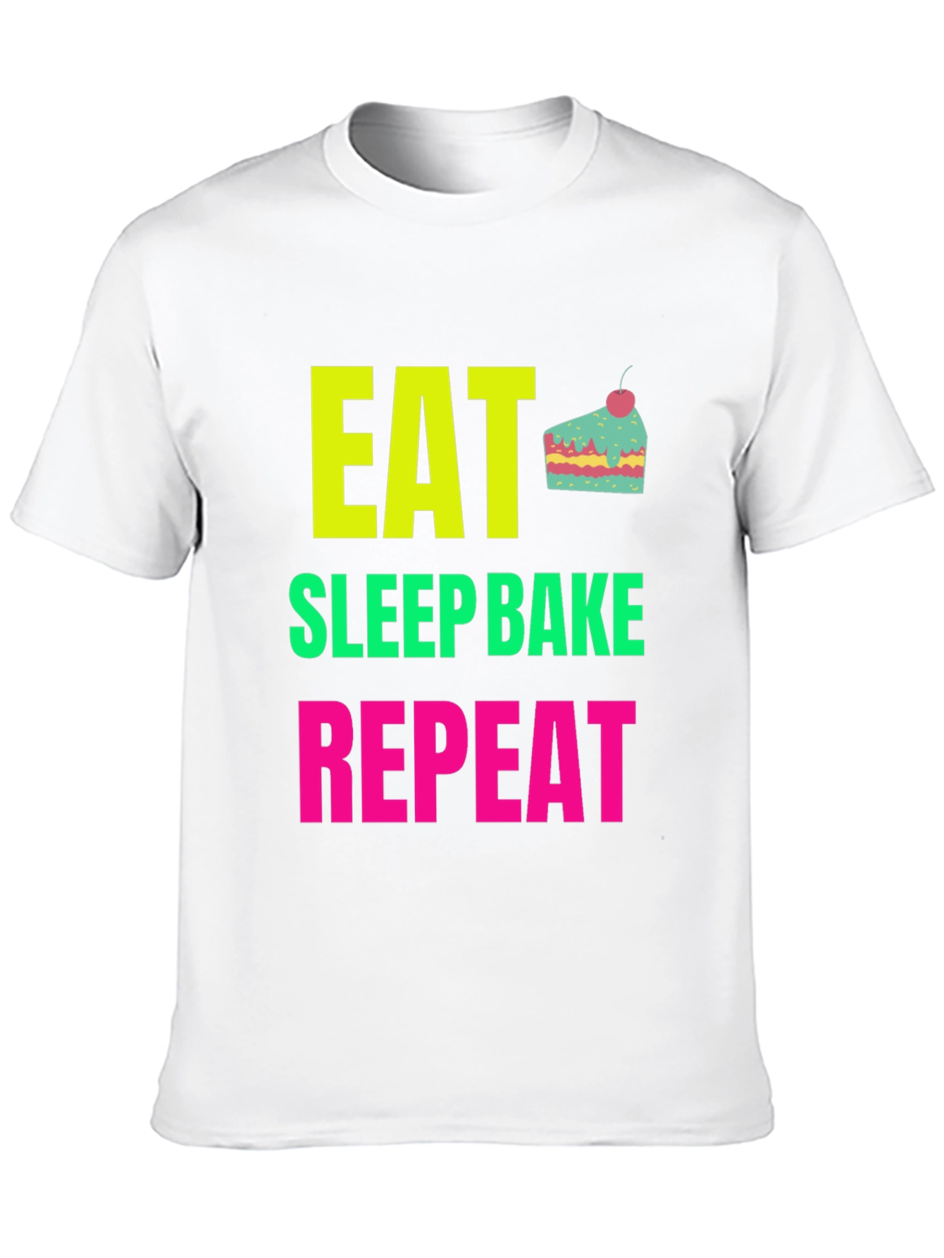 Eat Sleep Bake Repeat Graphic Tee