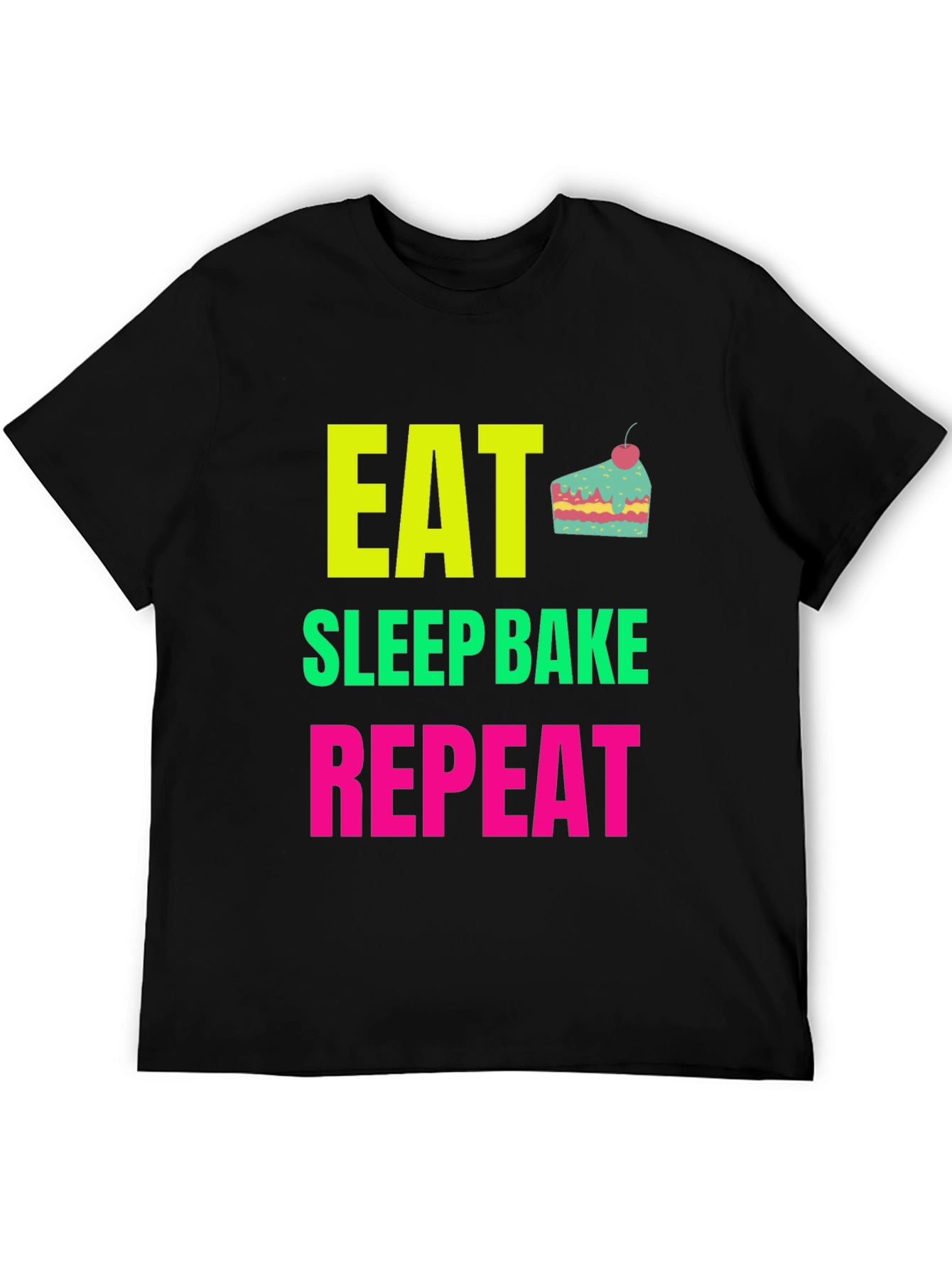 Eat Sleep Bake Repeat Graphic Tee