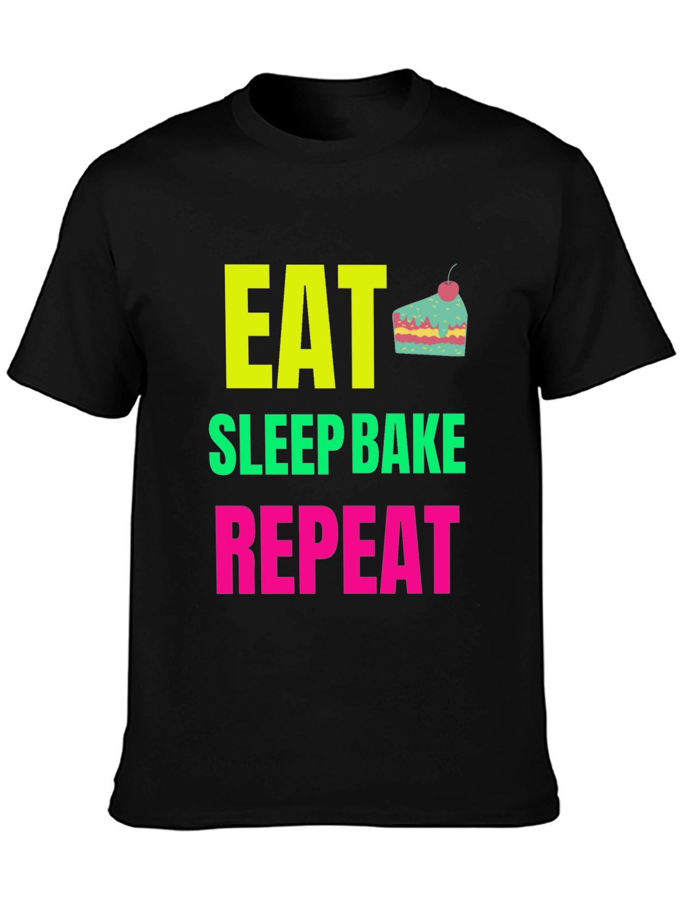 Eat Sleep Bake Repeat Graphic Tee