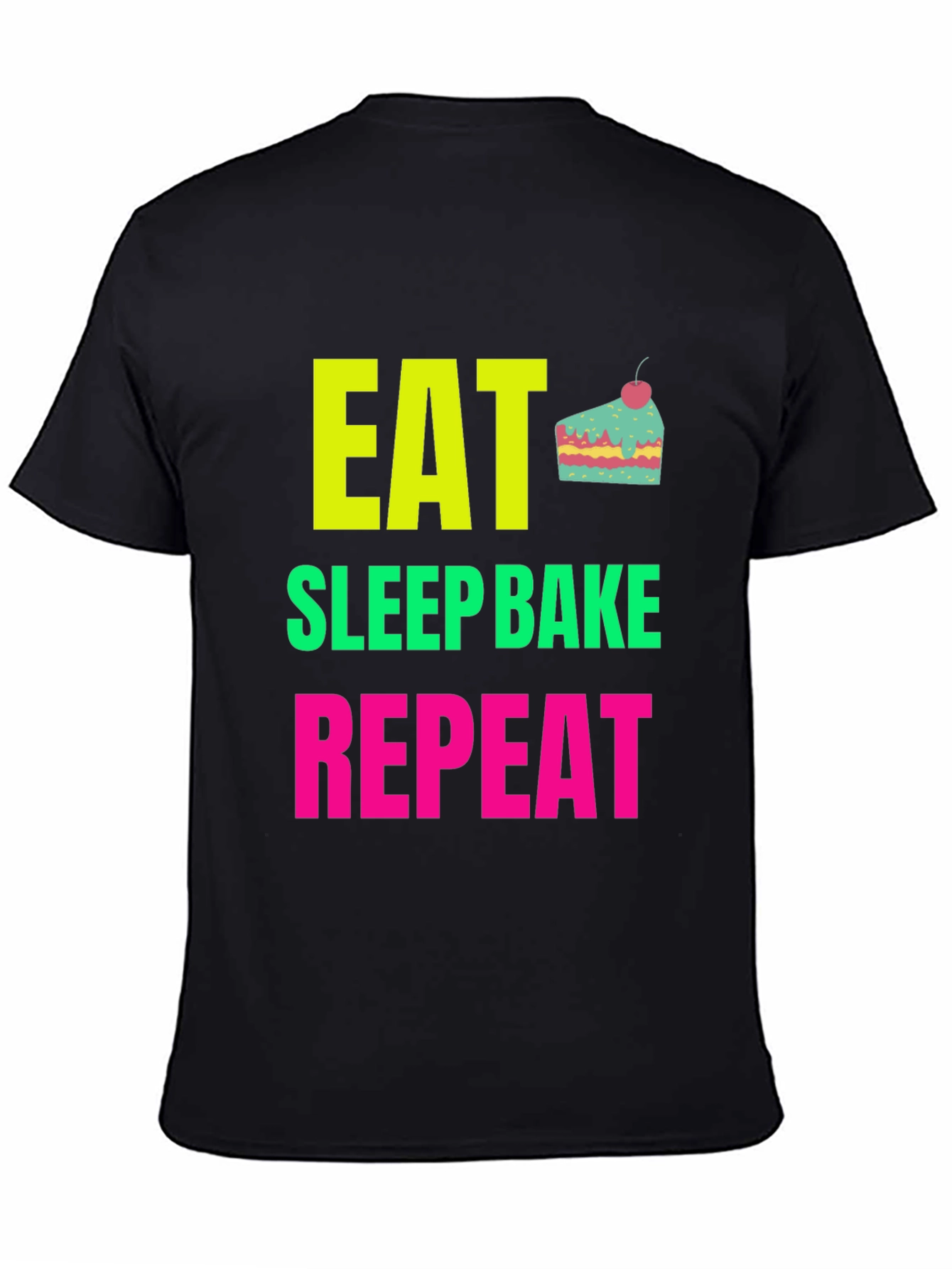 Eat Sleep Bake Repeat Graphic Tee
