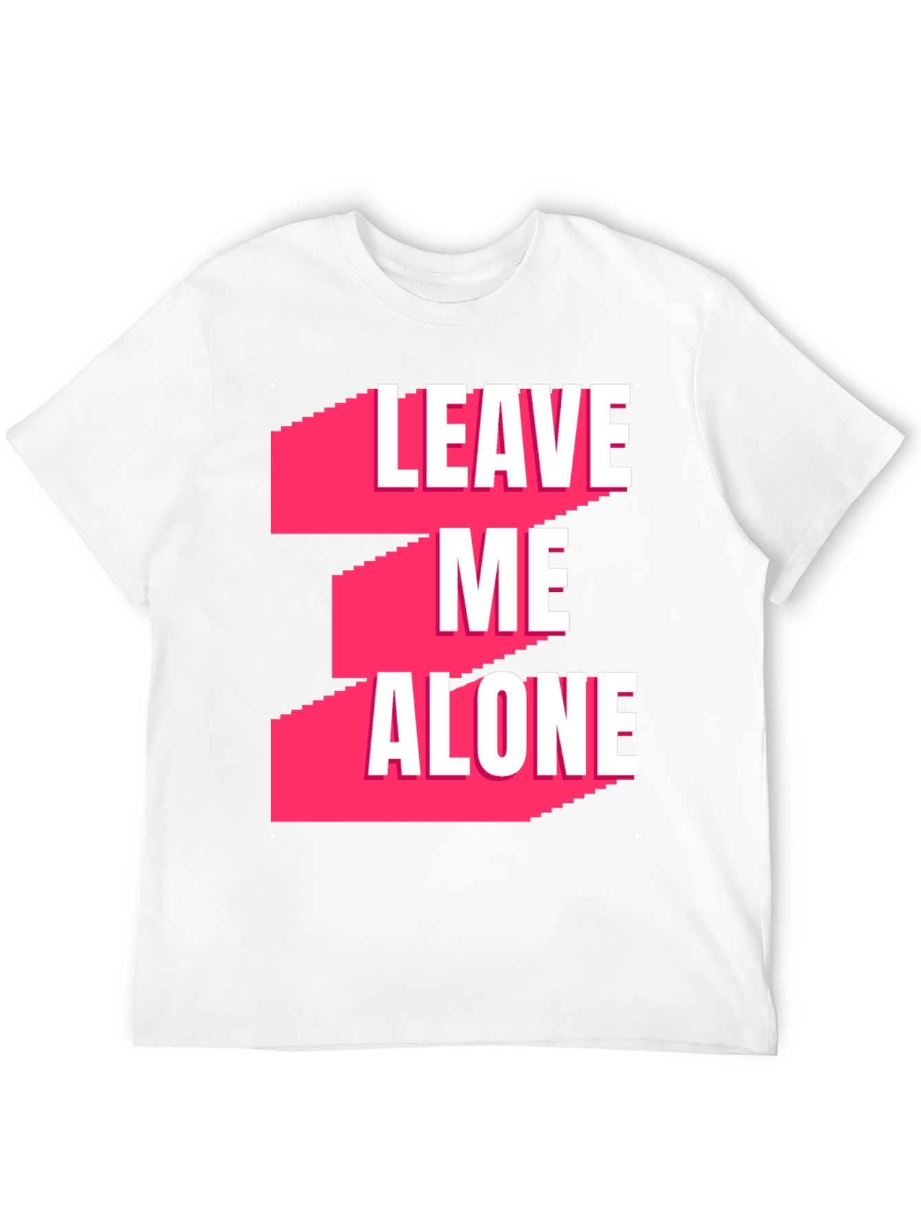 Leave Me Alone Graphic T-Shirt - Black Casual Tee