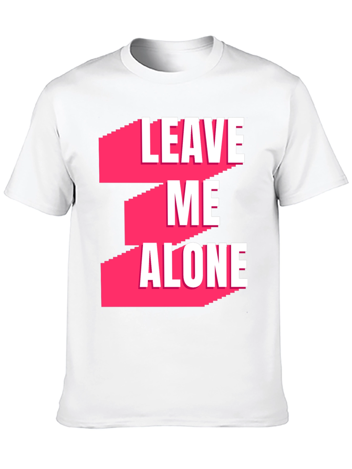 Leave Me Alone Graphic T-Shirt - Black Casual Tee