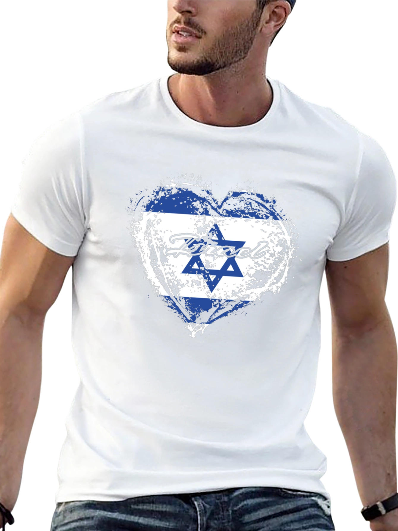 Israel Flag Heart T-Shirt