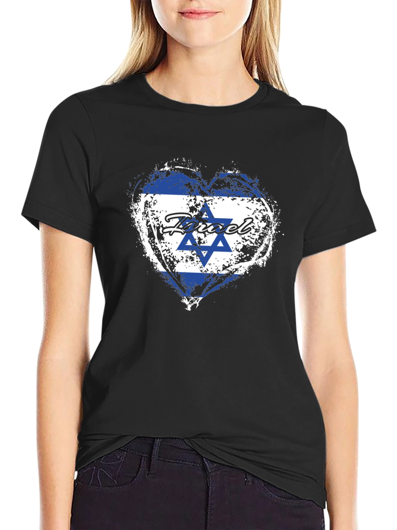 Israel Flag Heart T-Shirt