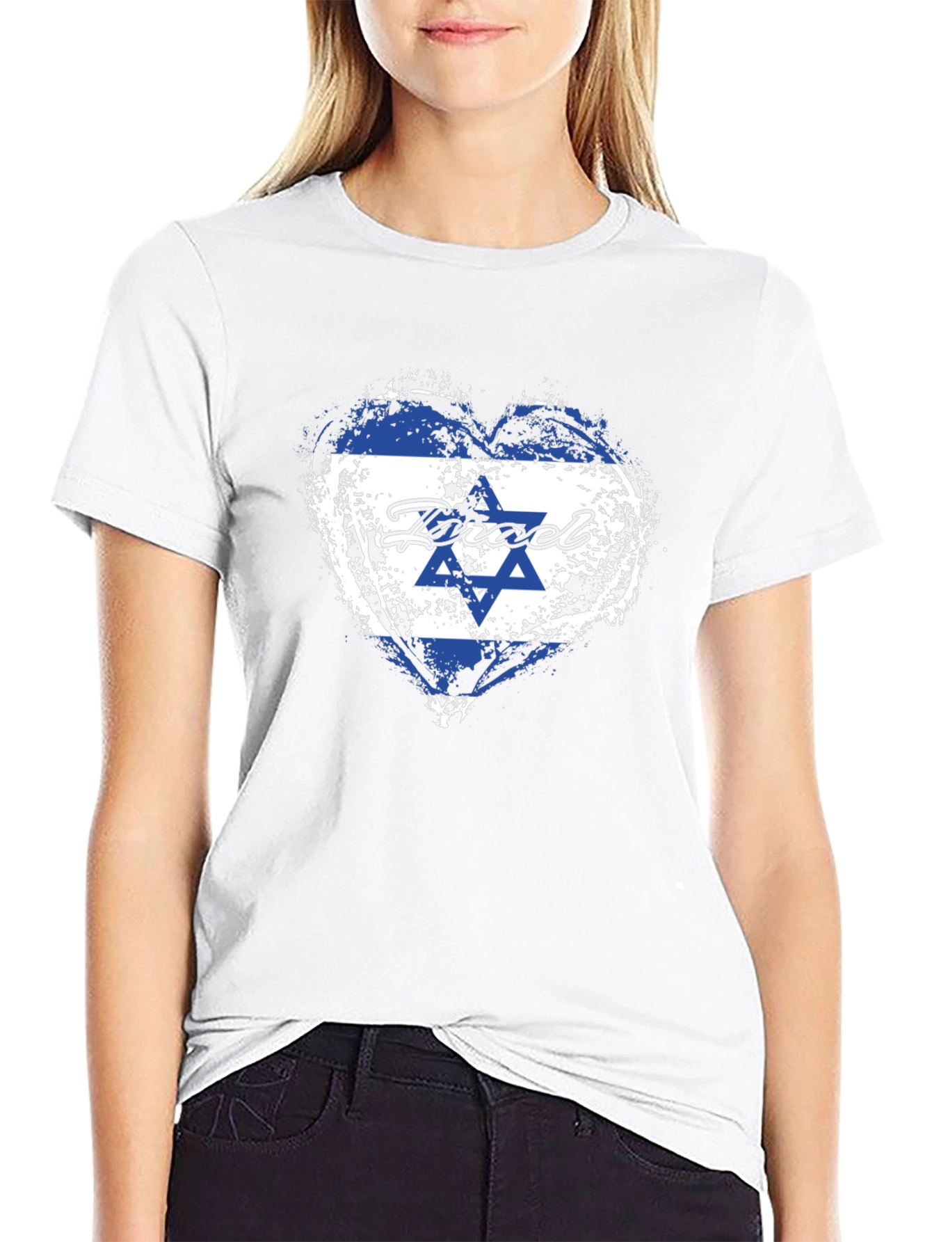 Israel Flag Heart T-Shirt