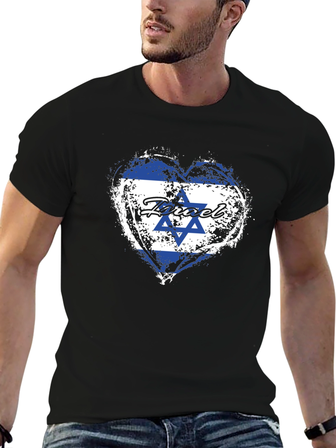 Israel Flag Heart T-Shirt