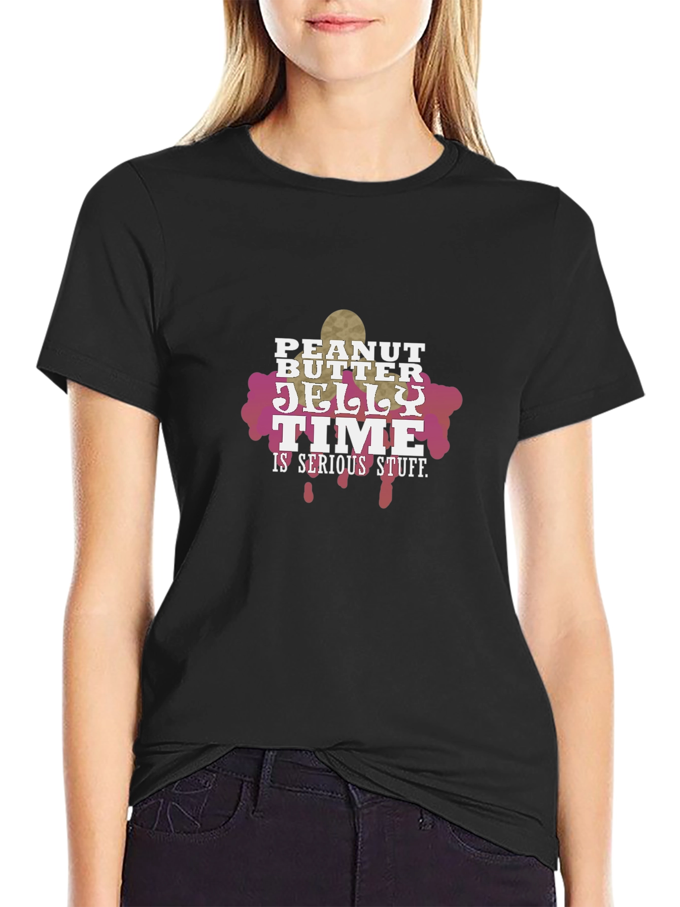 Peanut Butter Jelly Time Funny Graphic Tee