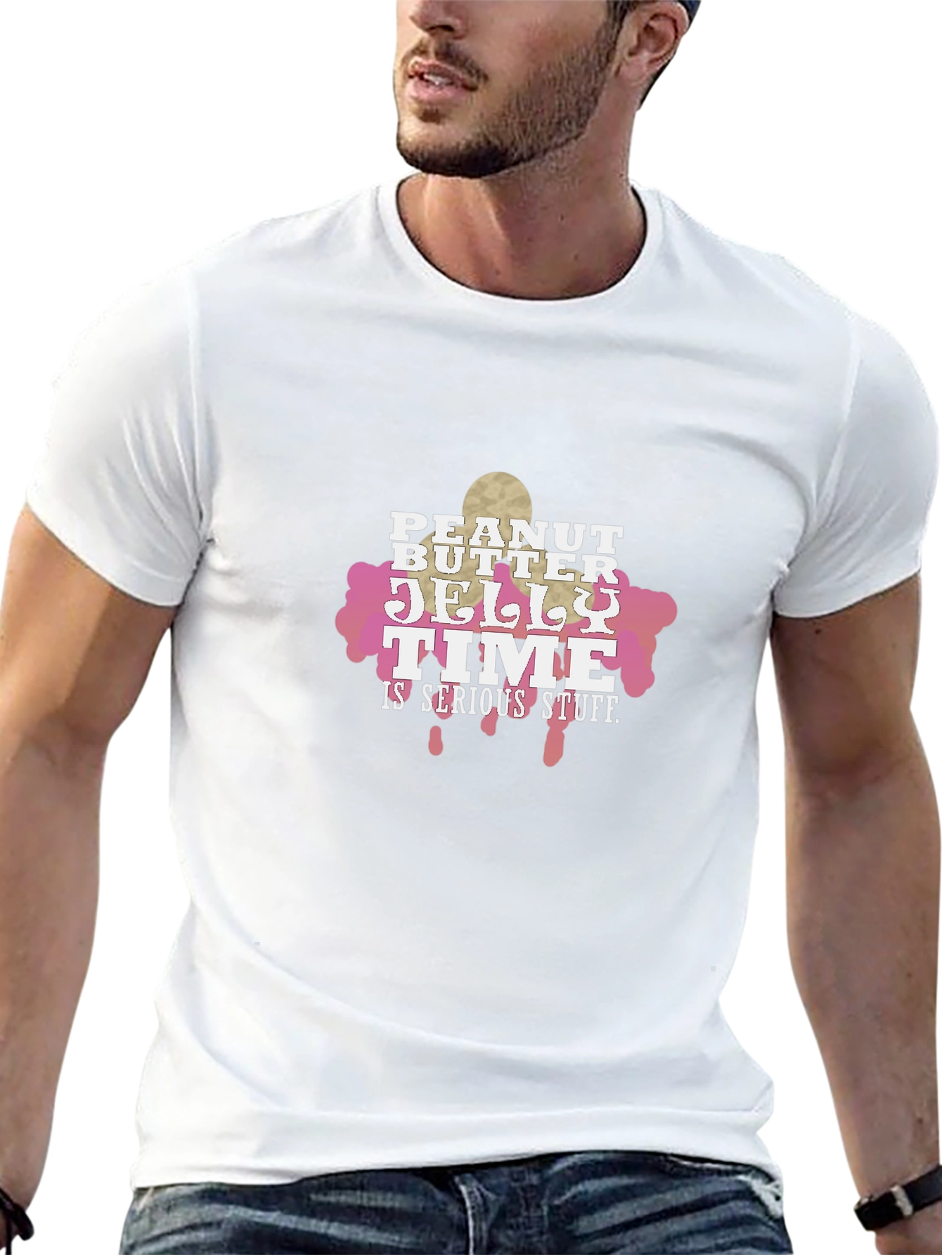 Peanut Butter Jelly Time Funny Graphic Tee
