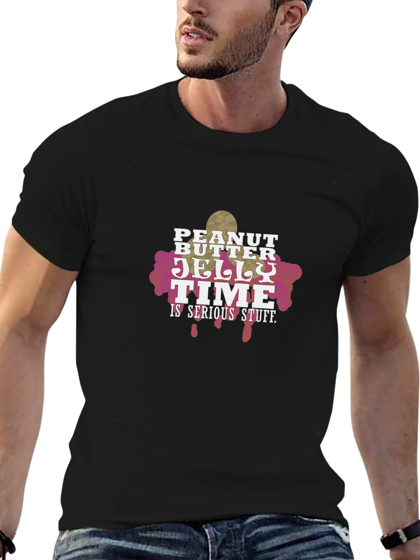 Peanut Butter Jelly Time Funny Graphic Tee