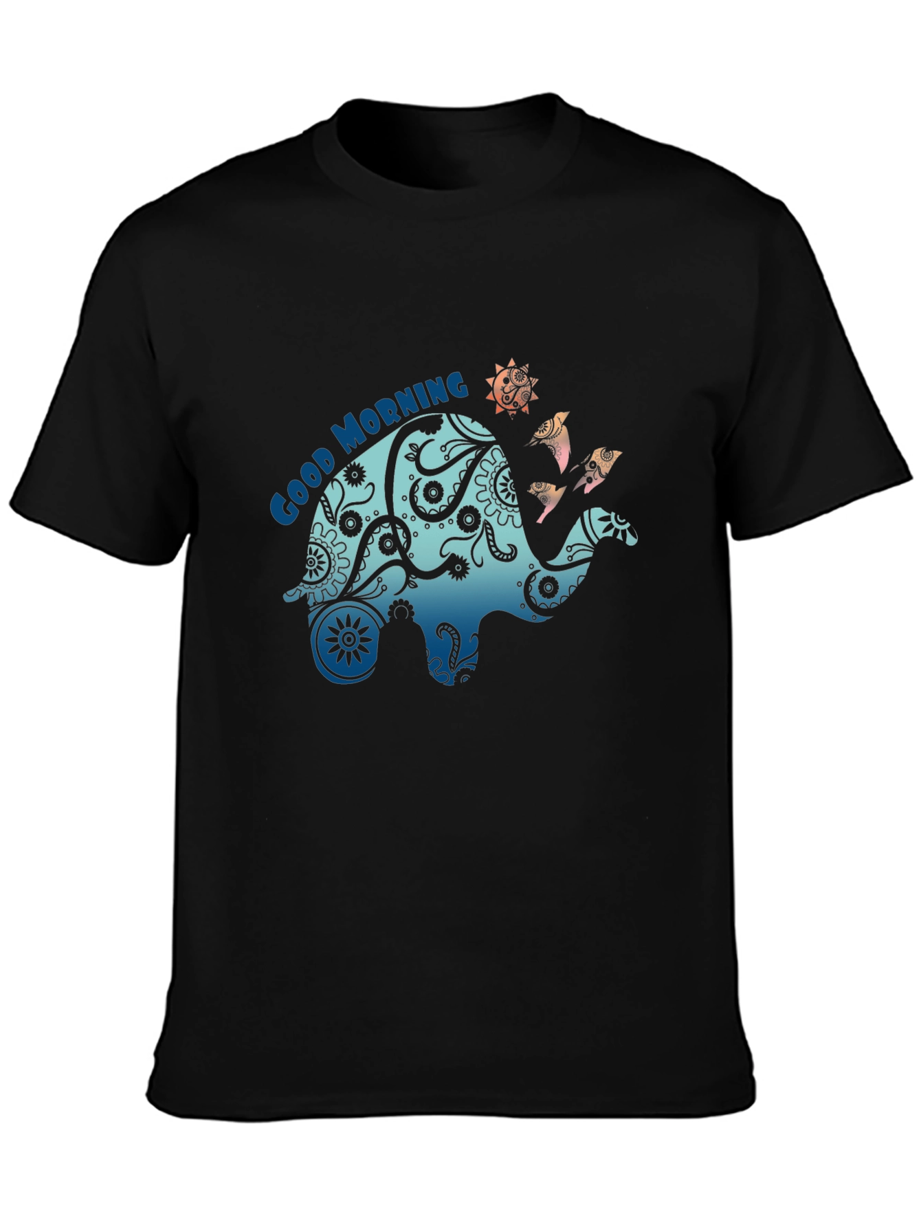 Good Morning Camel Graphic Tee - Black
