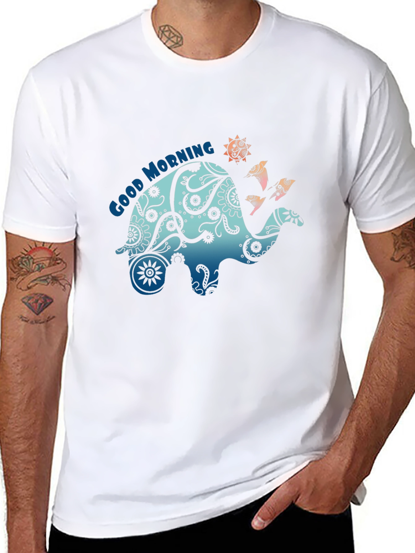 Good Morning Camel Graphic Tee - Black