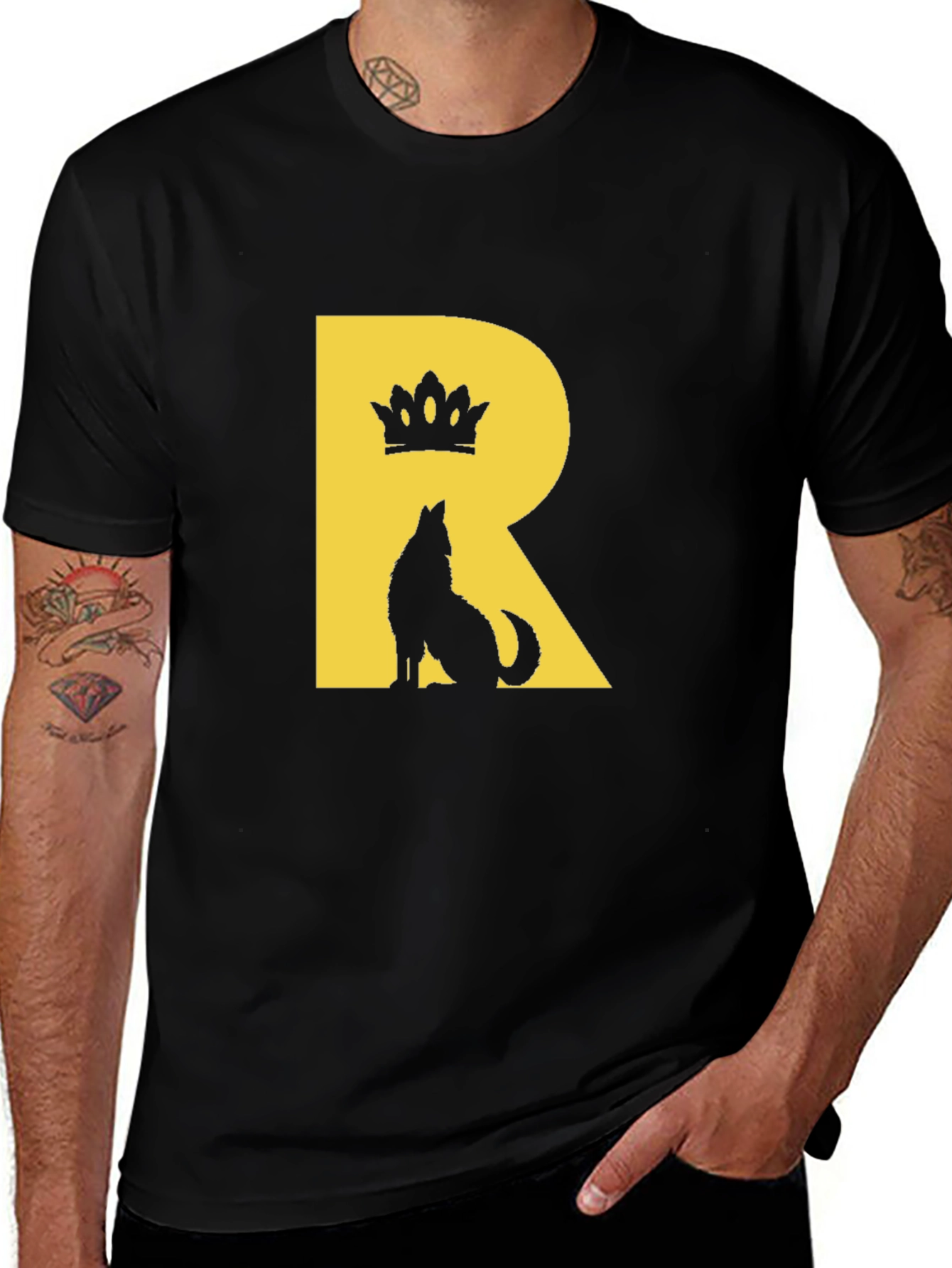 Wolf King Black Tee