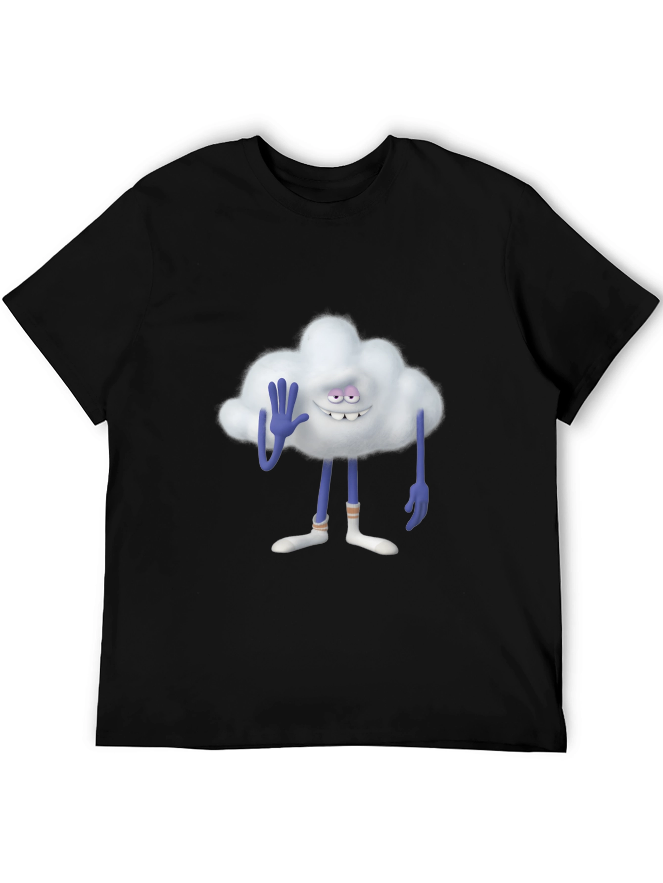 Cloud Guy Black T-Shirt