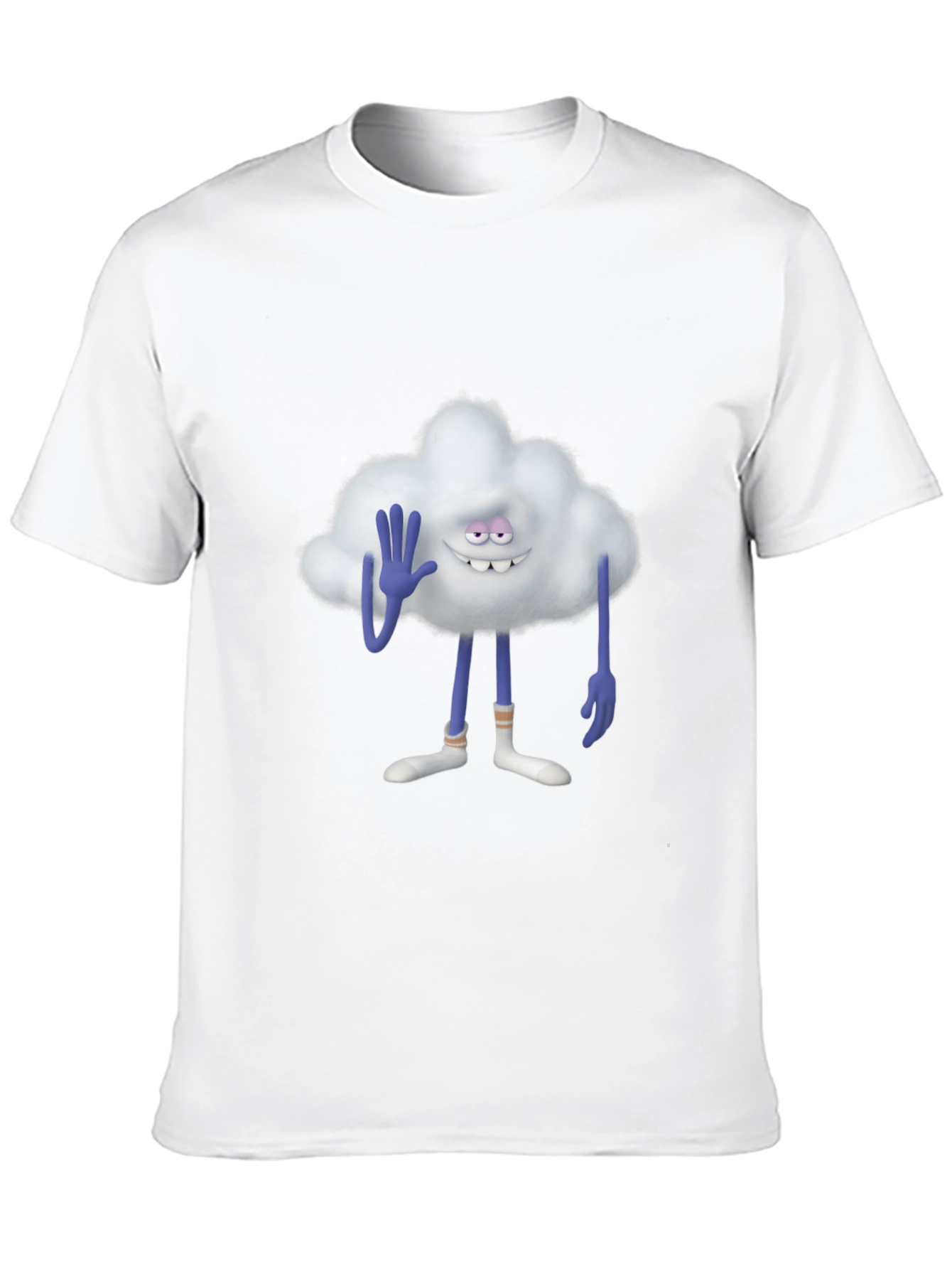 Cloud Guy Black T-Shirt