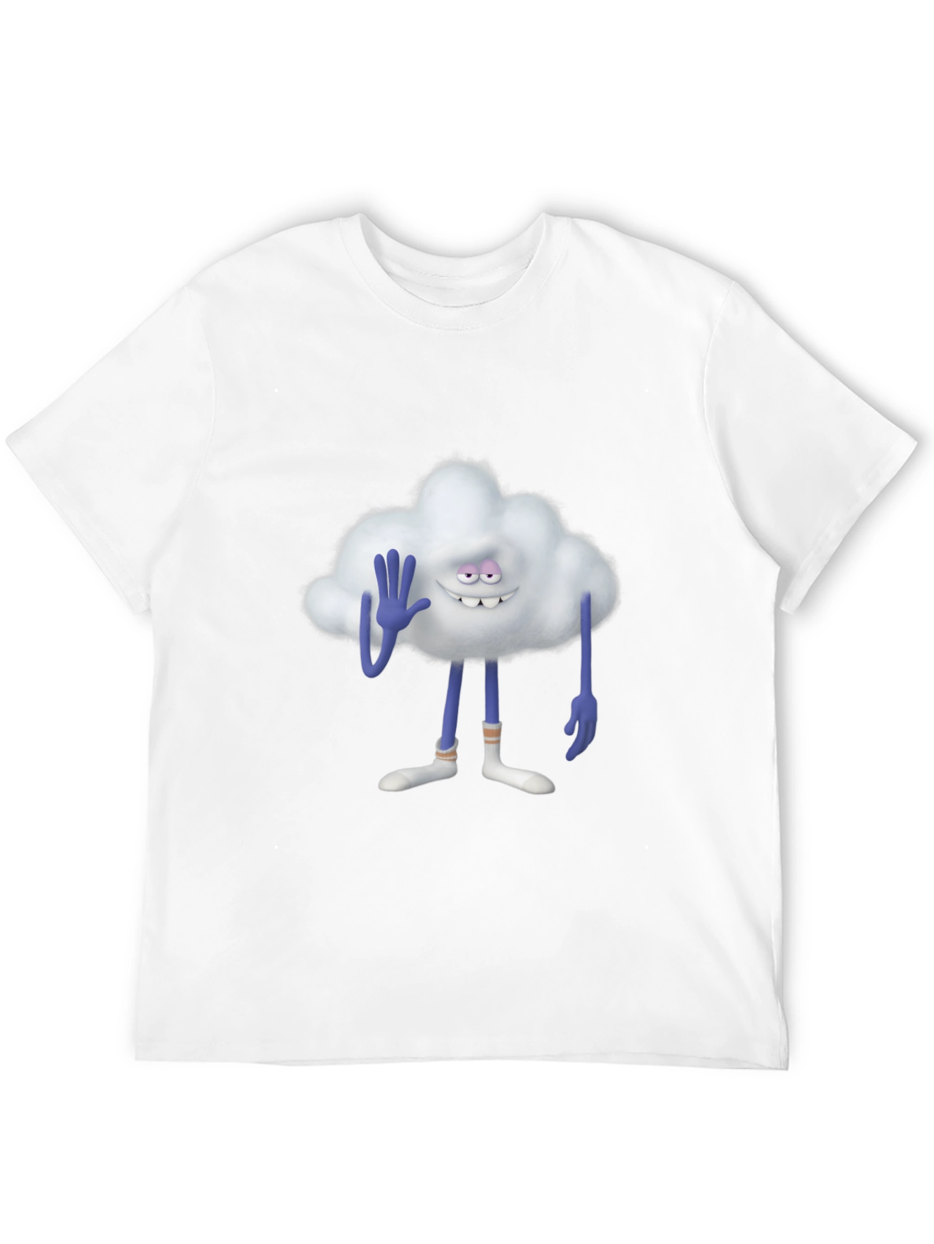 Cloud Guy Black T-Shirt