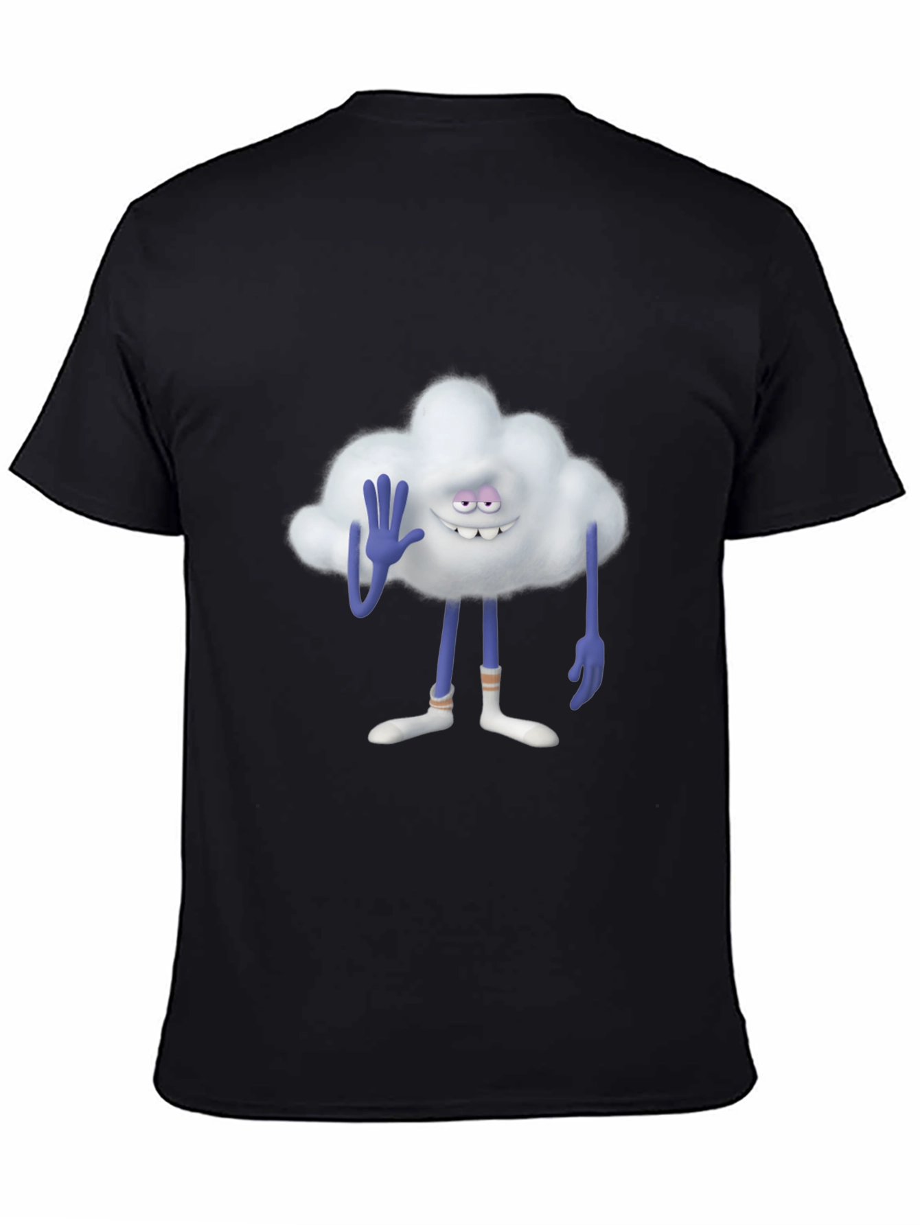 Cloud Guy Black T-Shirt