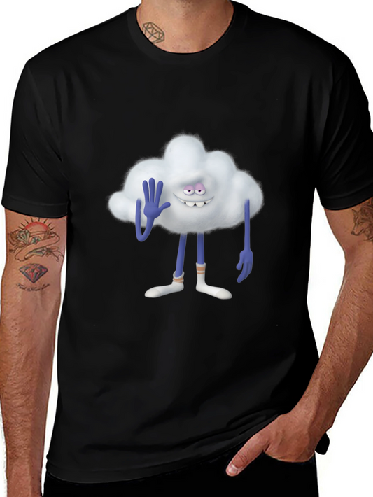 Cloud Guy Black T-Shirt