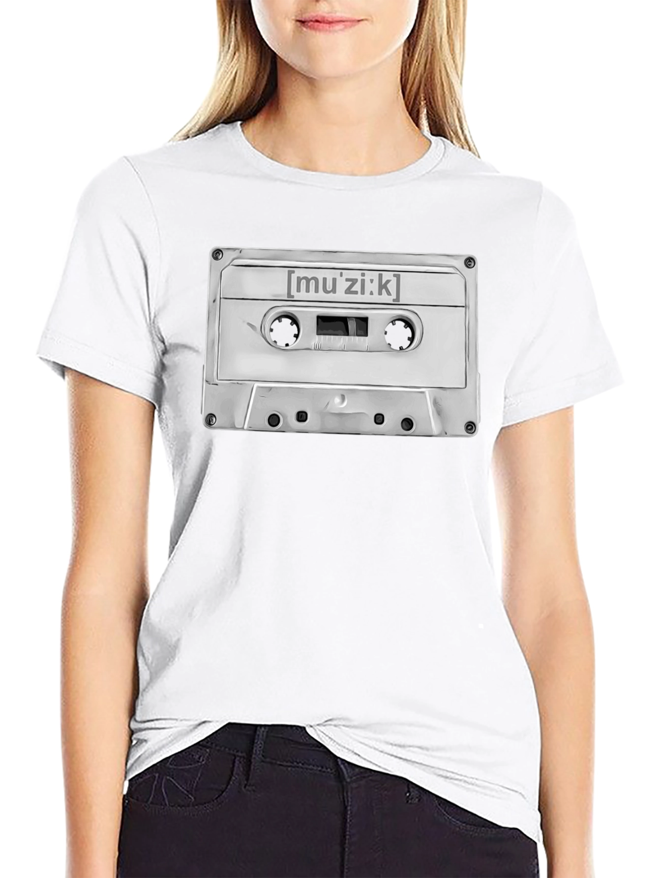 Retro Muzik Cassette Tape Graphic Tee