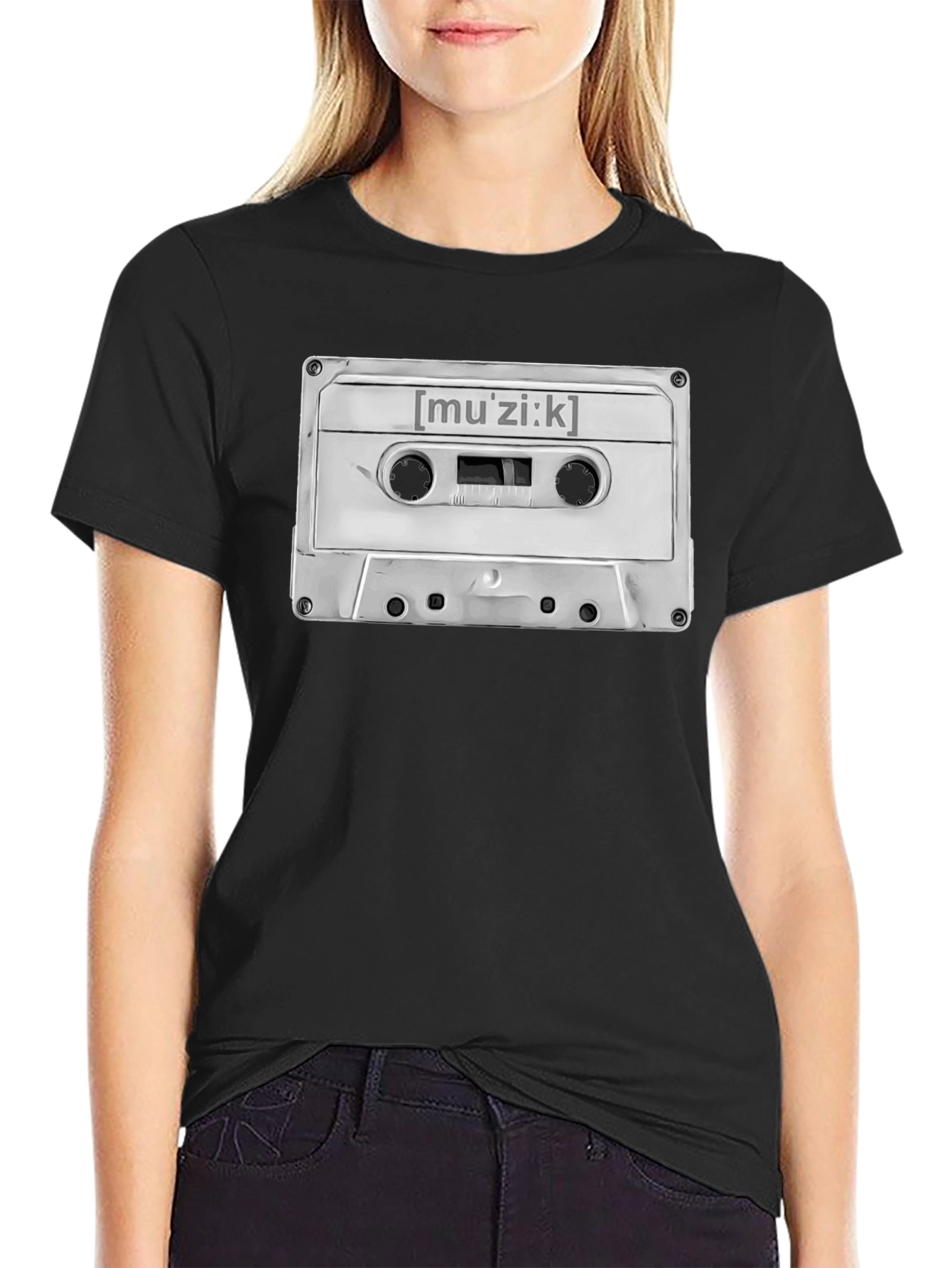 Retro Muzik Cassette Tape Graphic Tee