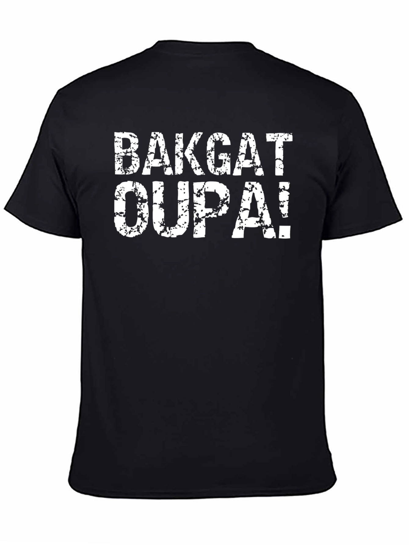 BAKGAT OUPA! Black Graphic T-Shirt