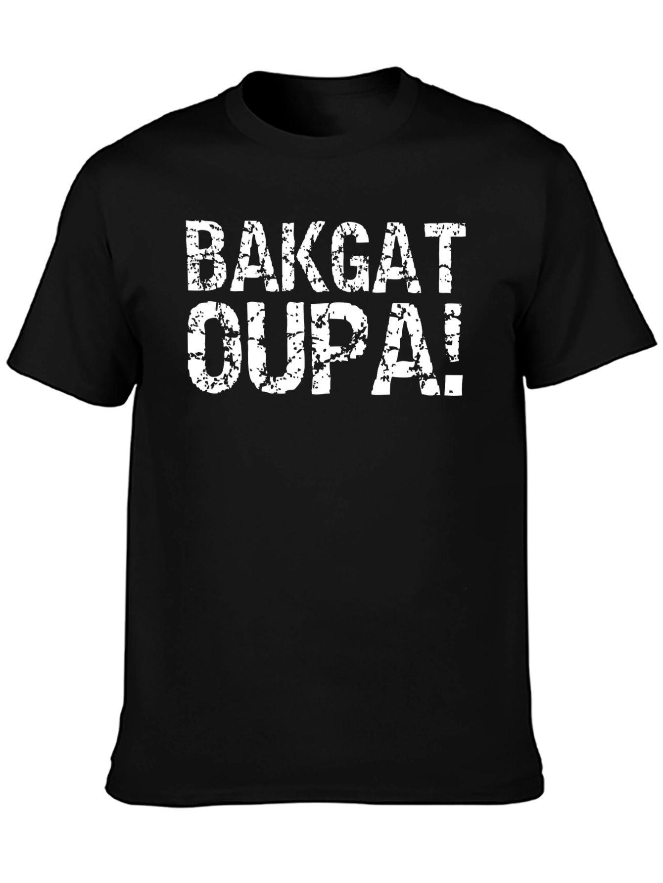 BAKGAT OUPA! Black Graphic T-Shirt