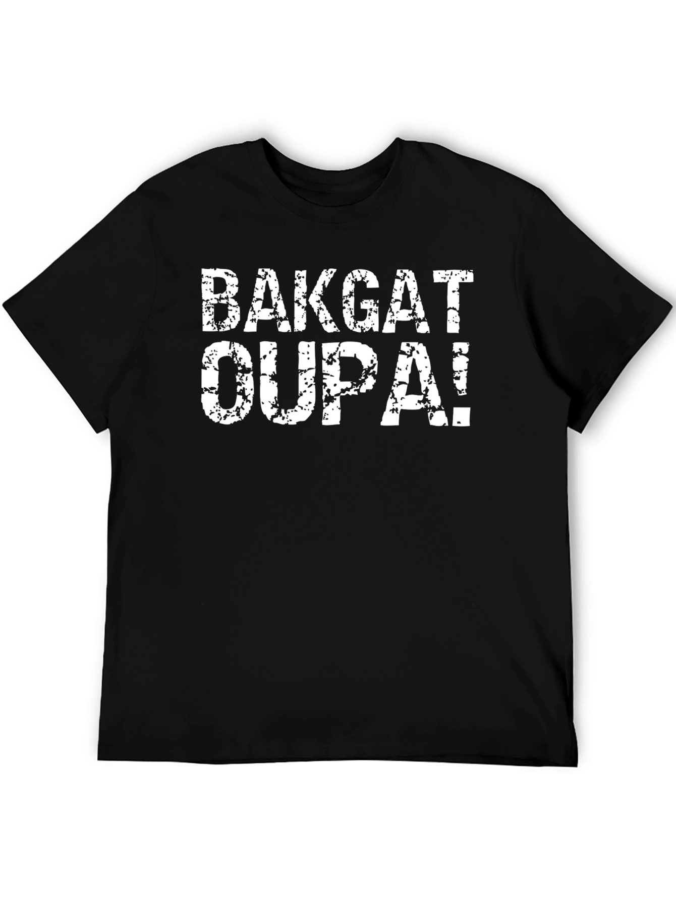 BAKGAT OUPA! Black Graphic T-Shirt