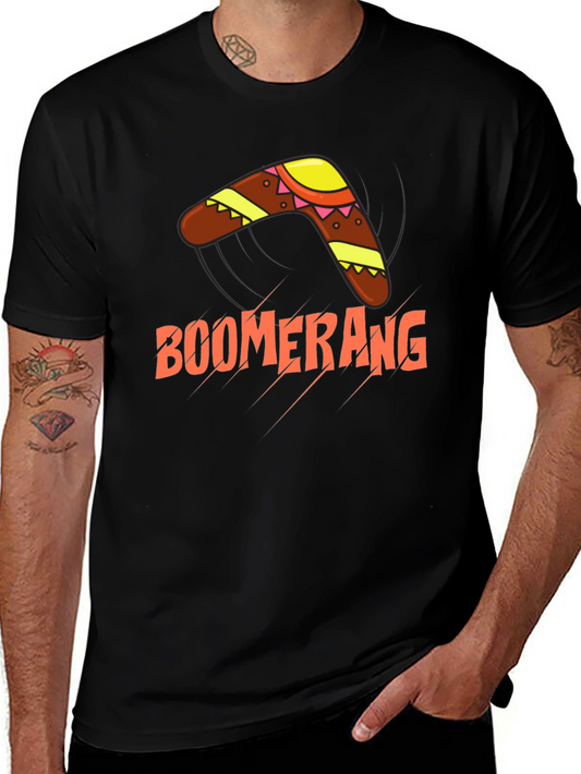 Boomerang Graphic Tee - Casual Cotton Blend