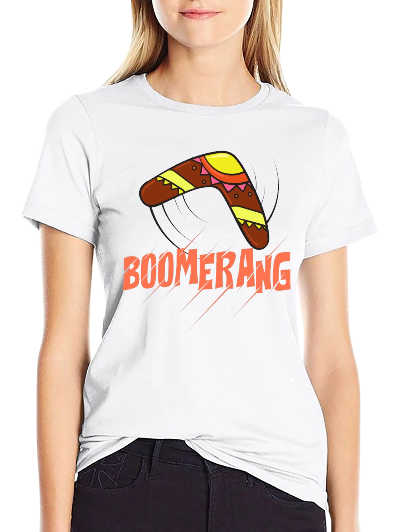 Boomerang Graphic Tee - Casual Cotton Blend