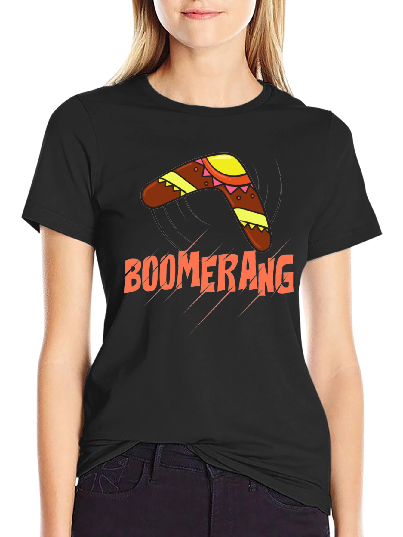 Boomerang Graphic Tee - Casual Cotton Blend
