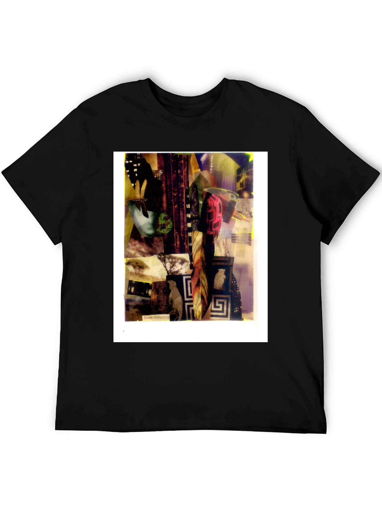 Abstract Art Graphic Black T-Shirt