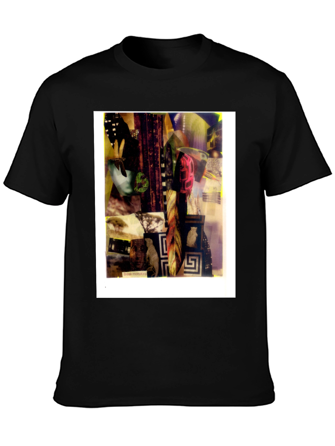 Abstract Art Graphic Black T-Shirt