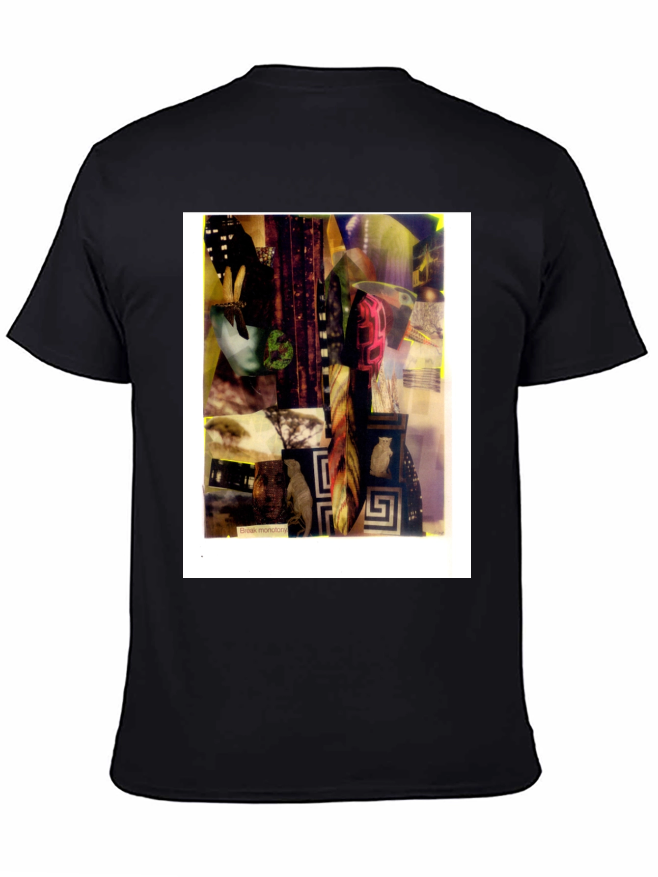 Abstract Art Graphic Black T-Shirt