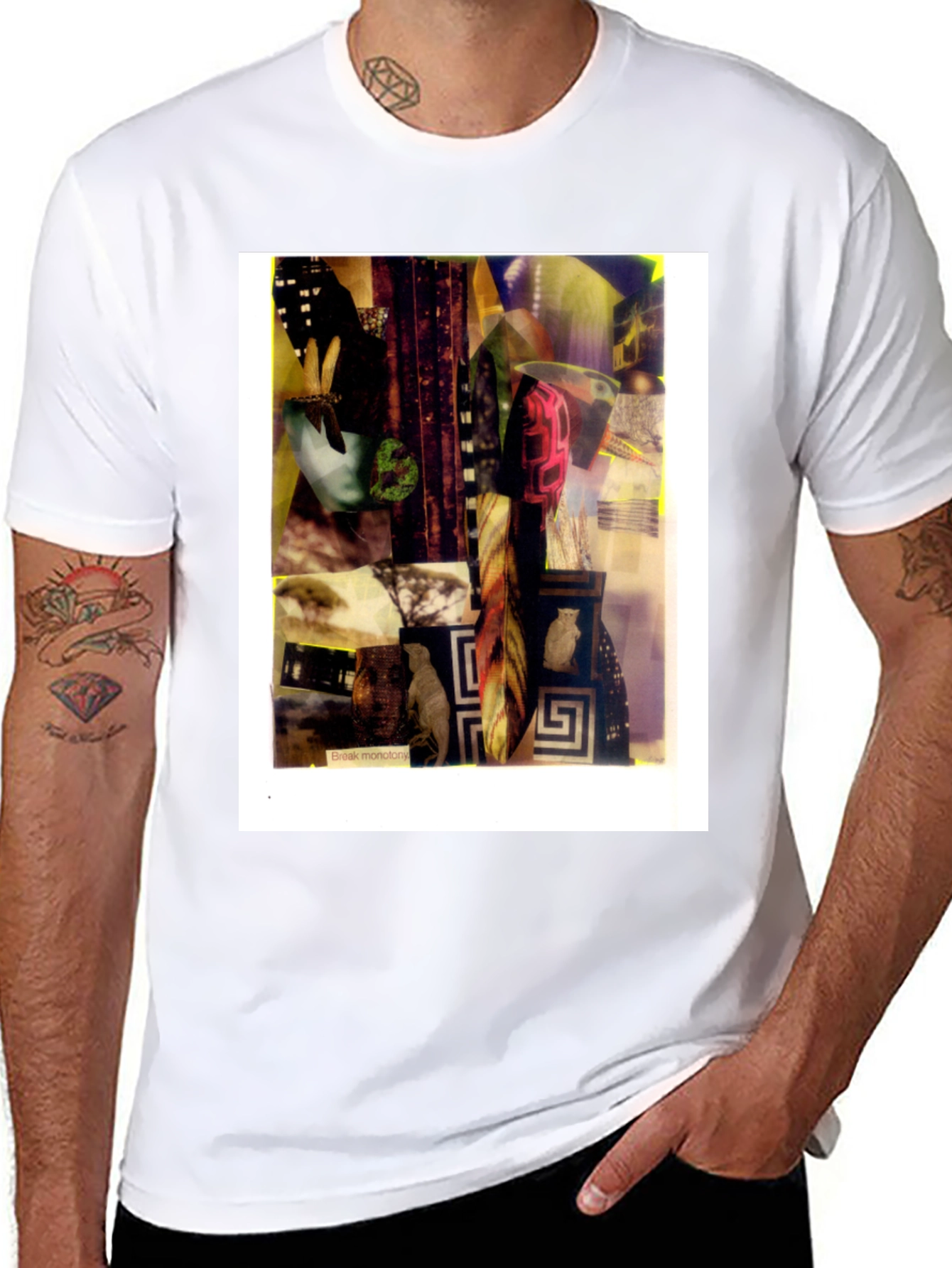 Abstract Art Graphic Black T-Shirt