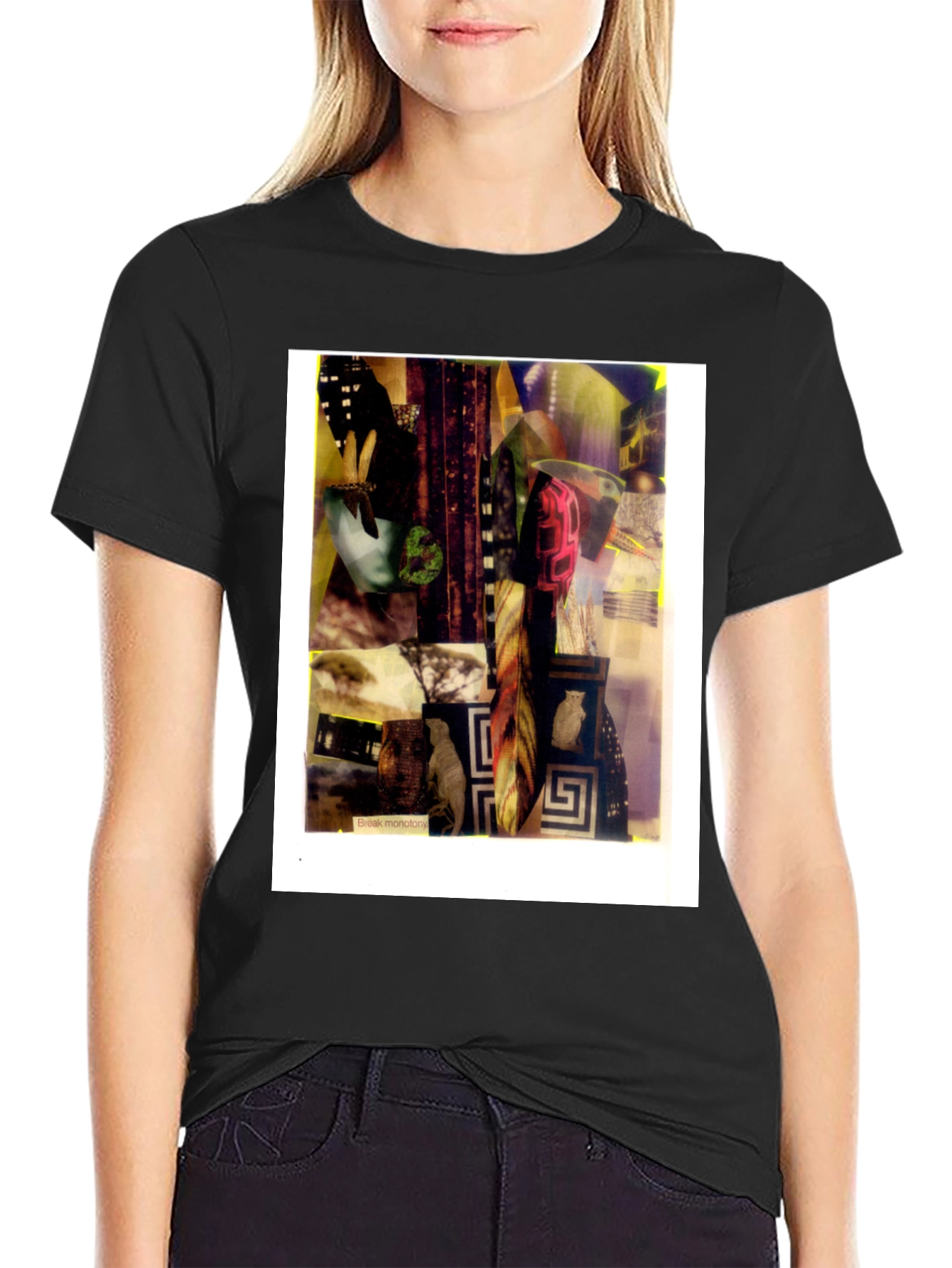 Abstract Art Graphic Black T-Shirt