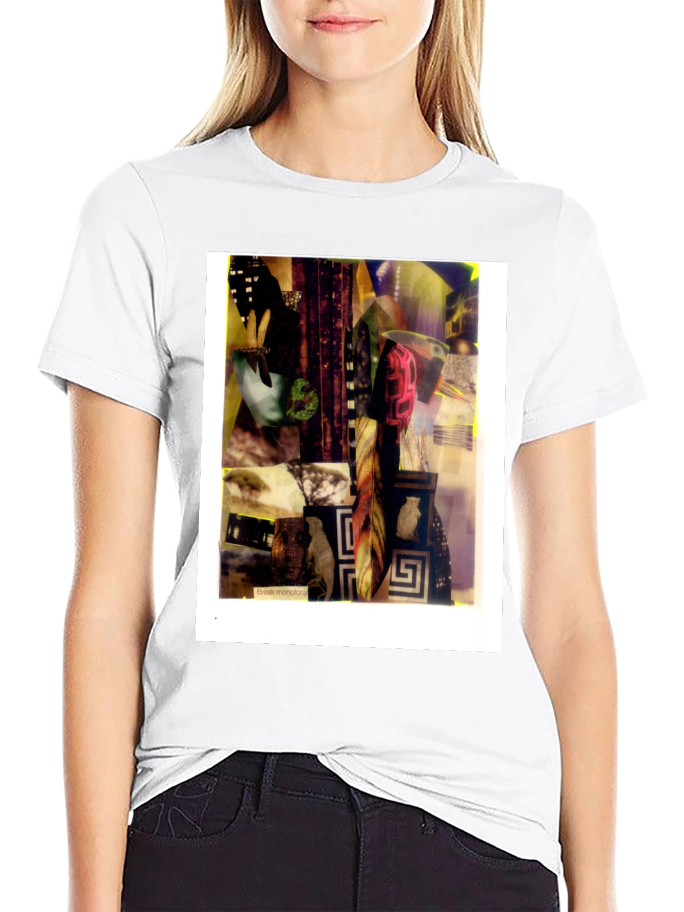 Abstract Art Graphic Black T-Shirt